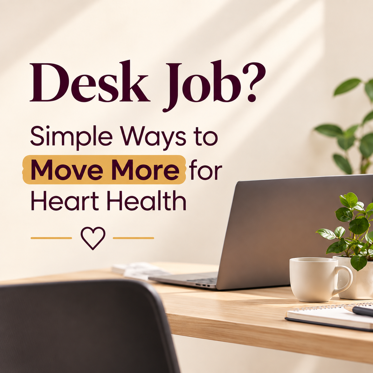 Desk Job? Simple Ways to Move More for Heart Health