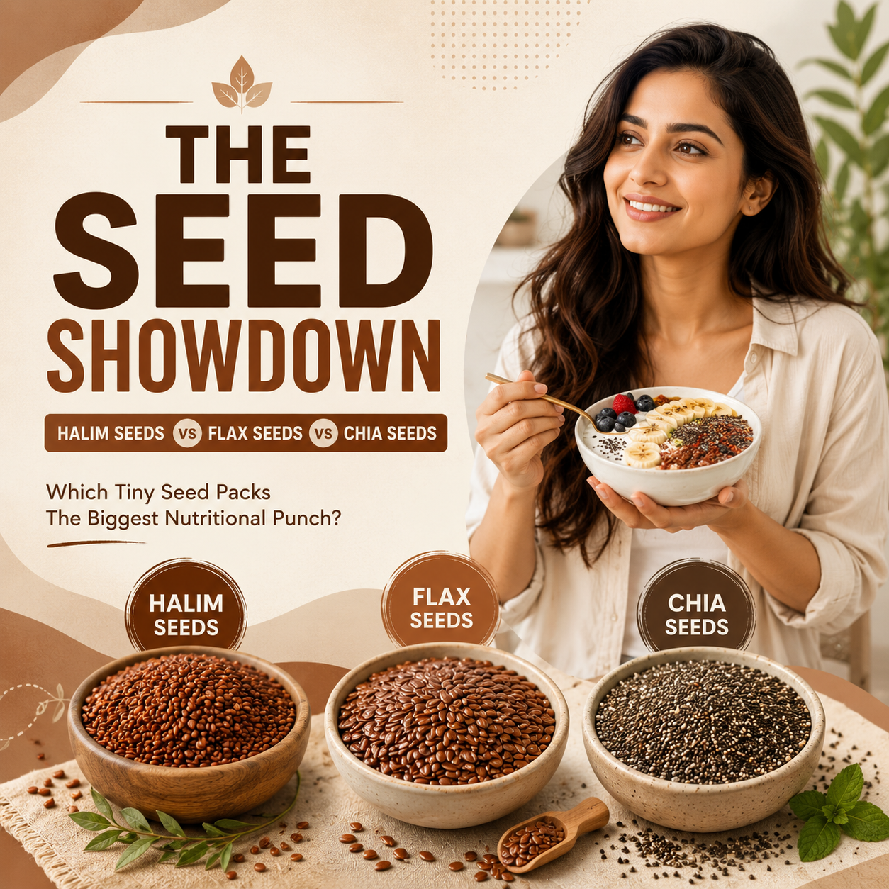 Halim Seeds vs Flax Seeds vs Chia Seeds: Which Tiny Seed Packs the Biggest Nutritional Punch?