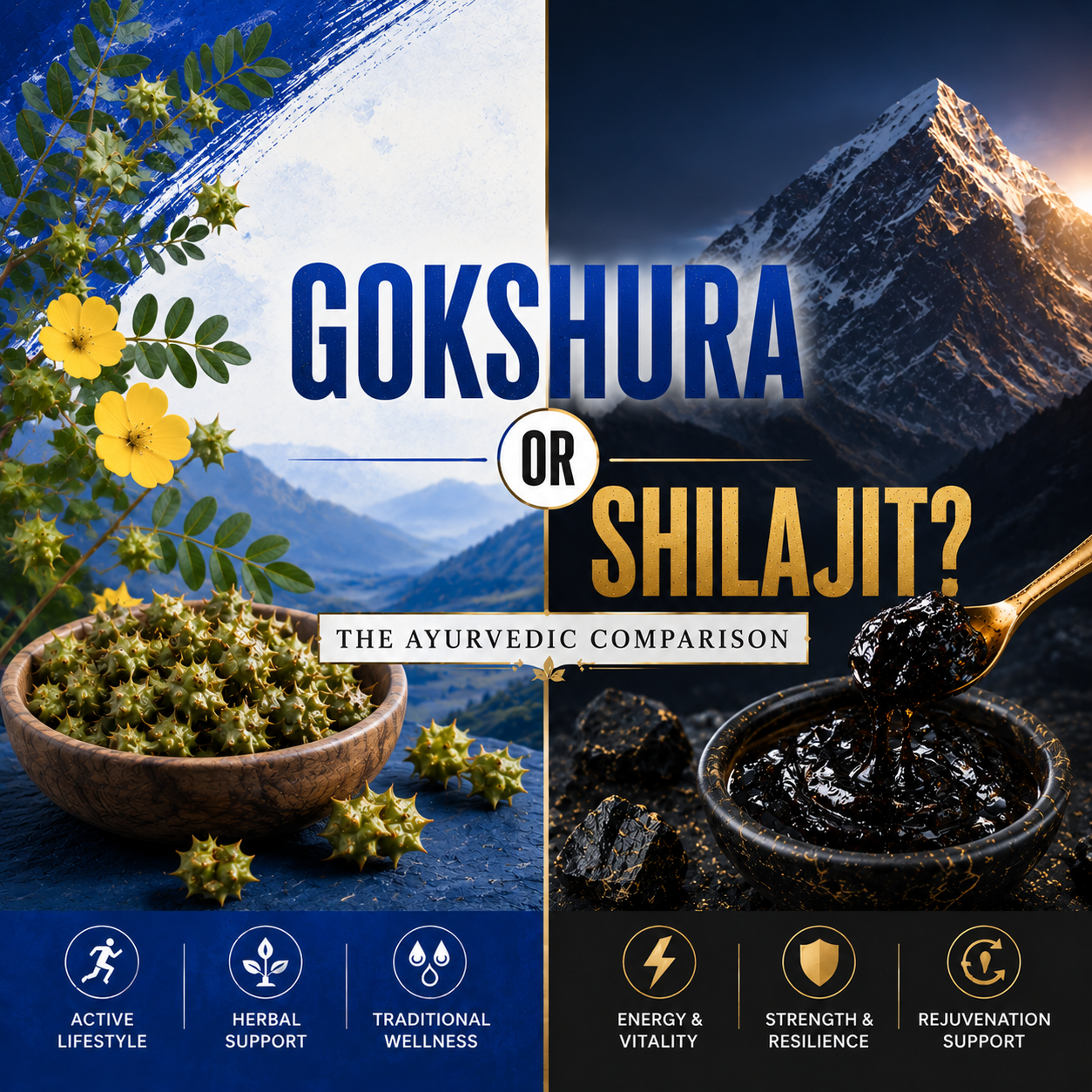 Gokshura vs Shilajit: Which Is Better?