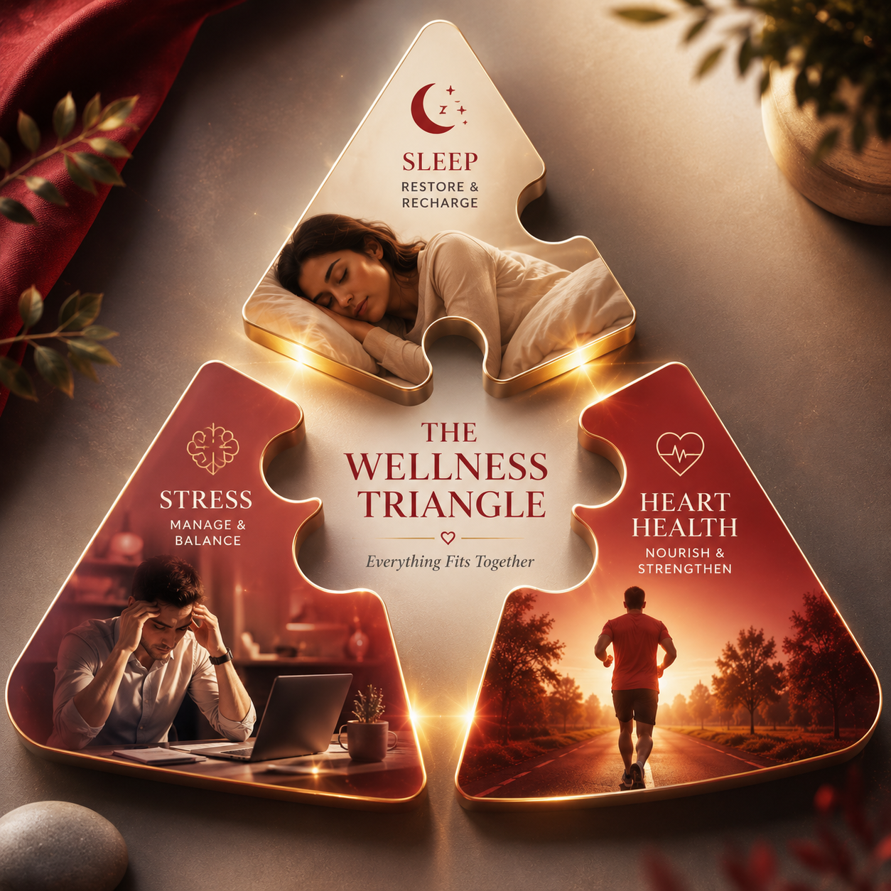 Sleep, Stress, and Heart Health: The Wellness Triangle