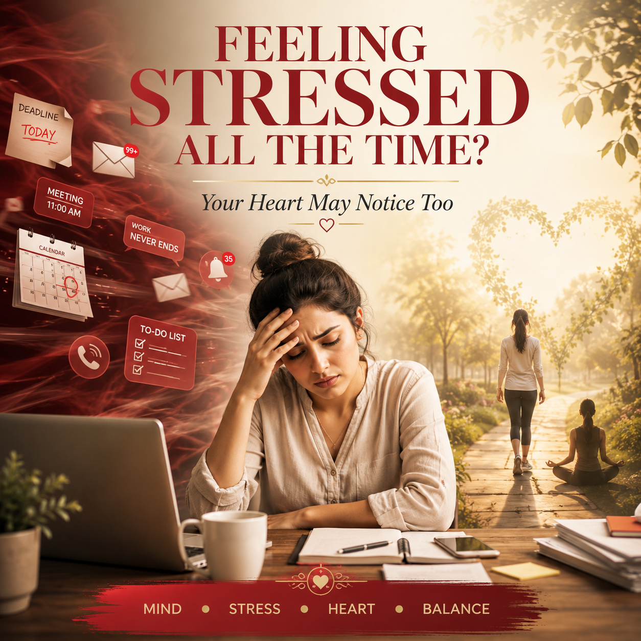 Feeling Stressed All the Time? Your Heart May Notice Too
