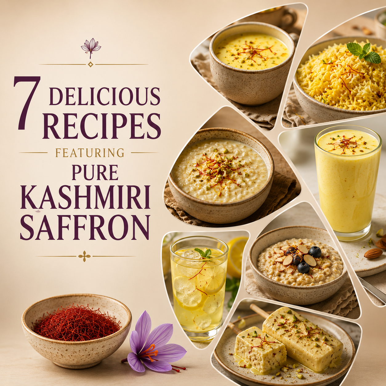 7 Delicious Recipes Featuring Pure Kashmiri Saffron