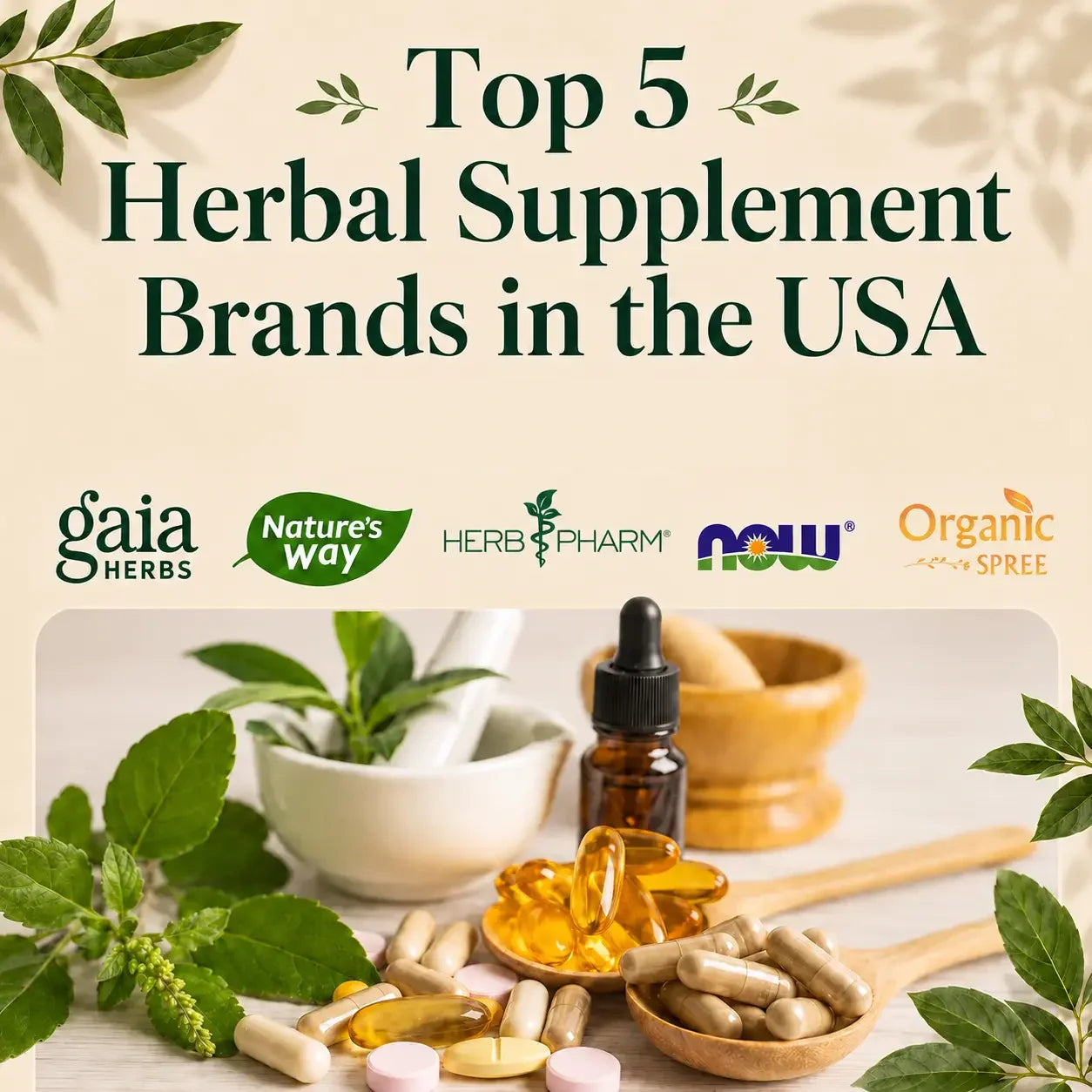 Top 5 Herbal Supplement Brands in the USA