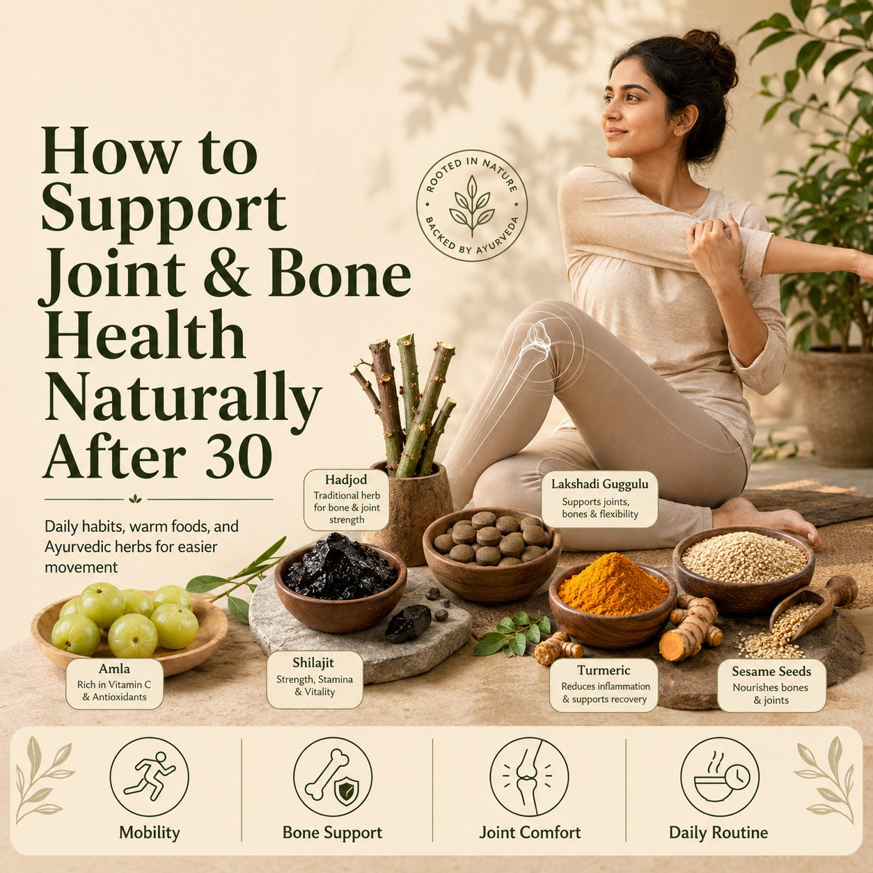 Support Joint & Bone Health After 30: Ayurvedic Guide