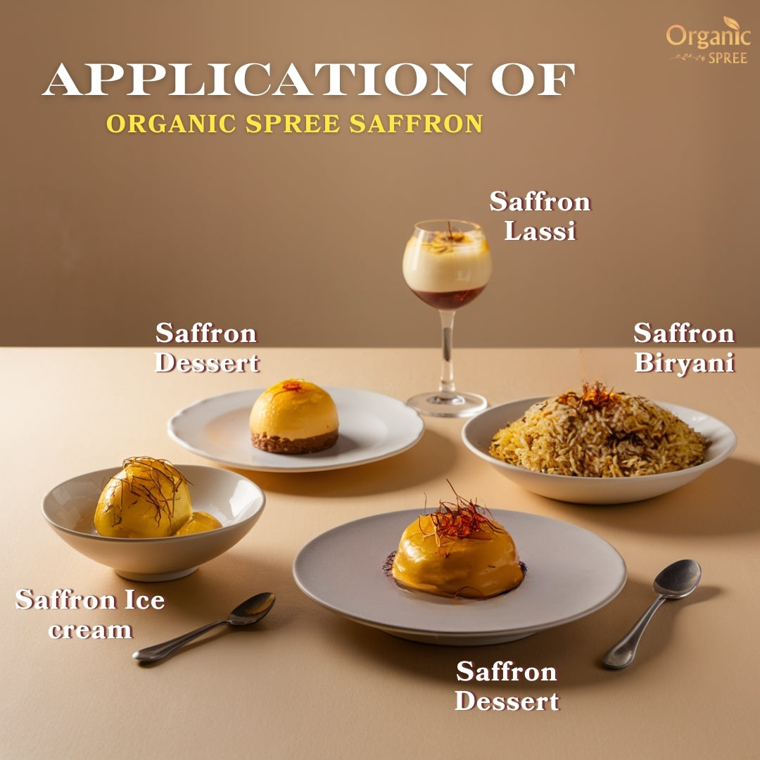 Organic Spree Kashmiri Saffron Kesar 1gm (0.035oz) Threads - NPOP Certified