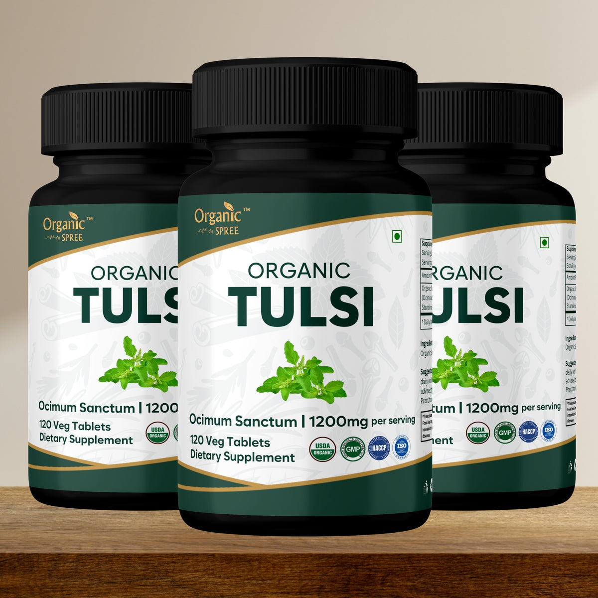 Organic Spree Tulsi 120 Tablets - Organic Certified