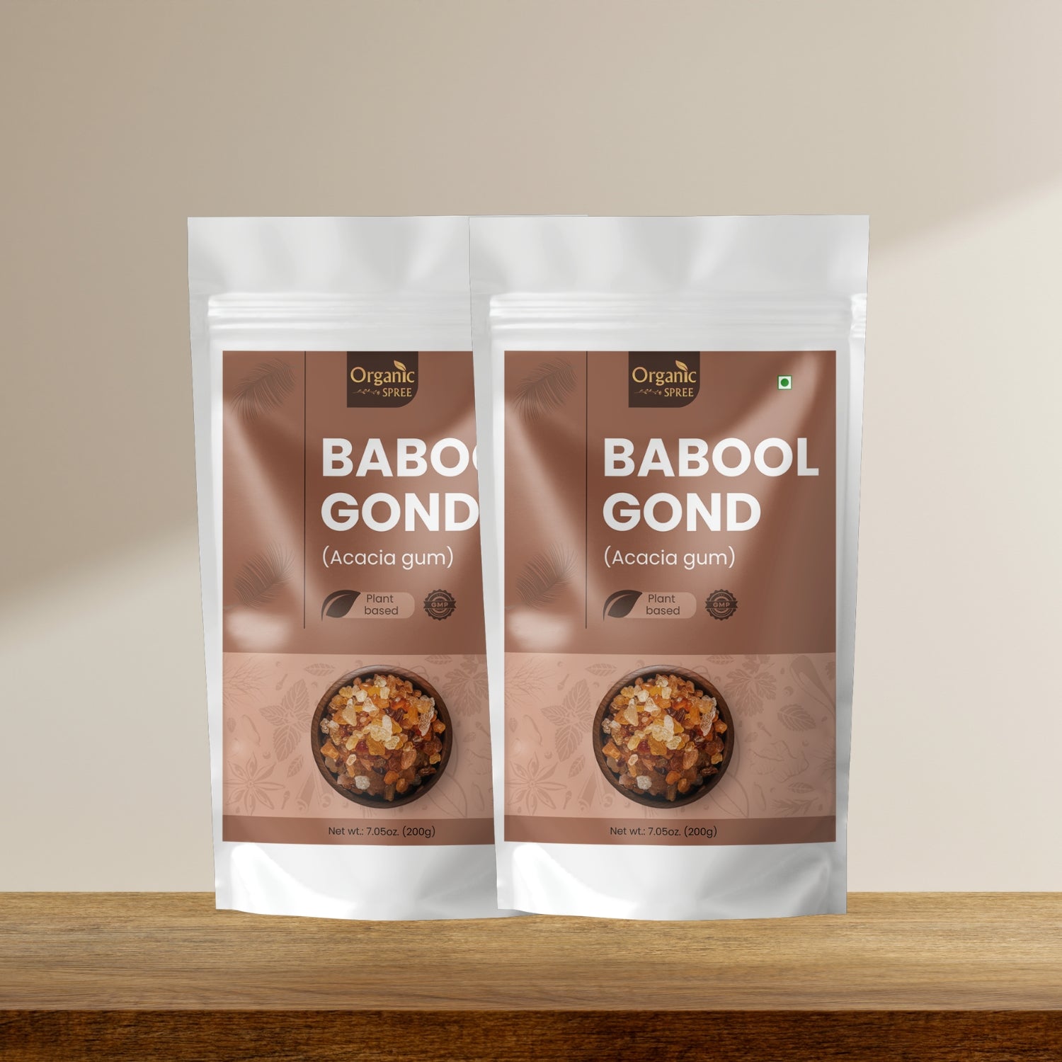 Organic Spree Babool Gond 200 grams (7.05oz) | Acacia gum - GMP Certified