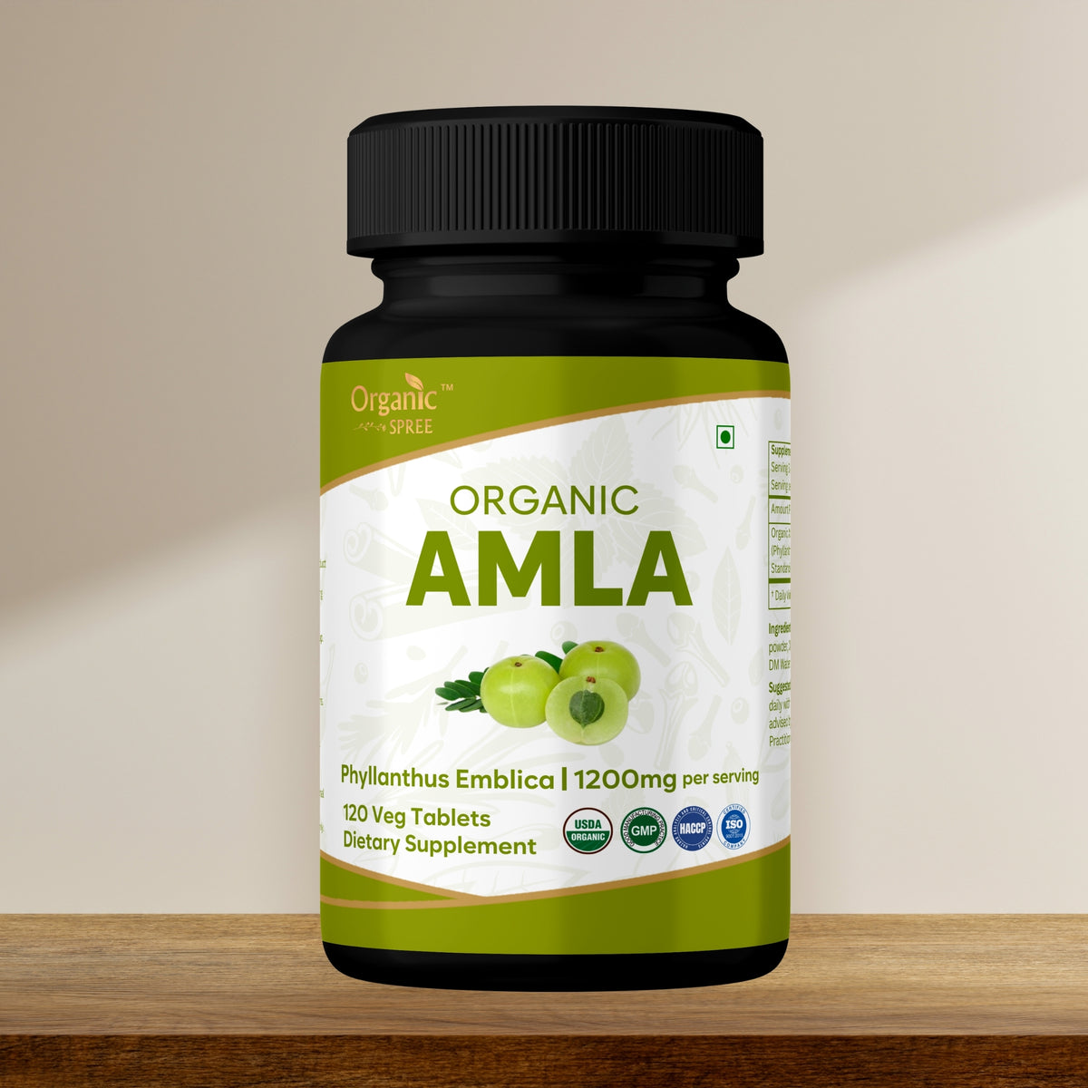 Organic Spree Amla 120 Tablets - Organic Certified