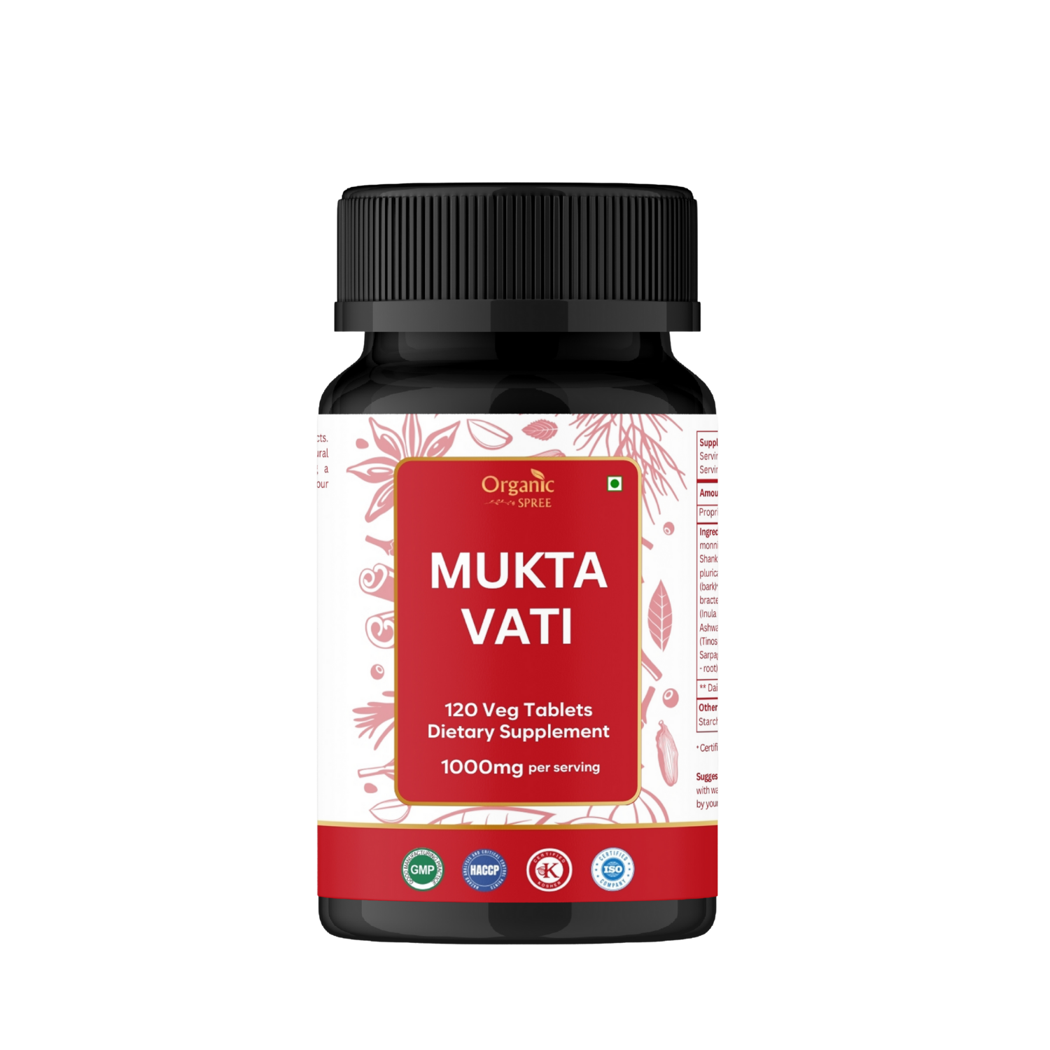 Organic Spree Mukta Vati 120 Tablets - GMP Certified