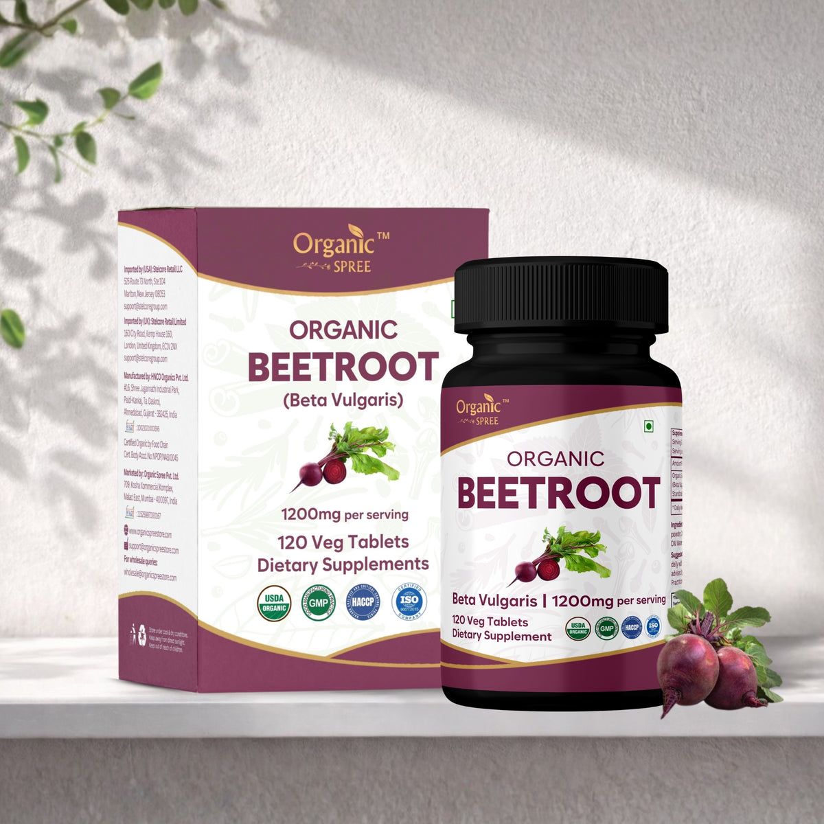 Organic Spree Beetroot 120 Tablets - Organic Certified
