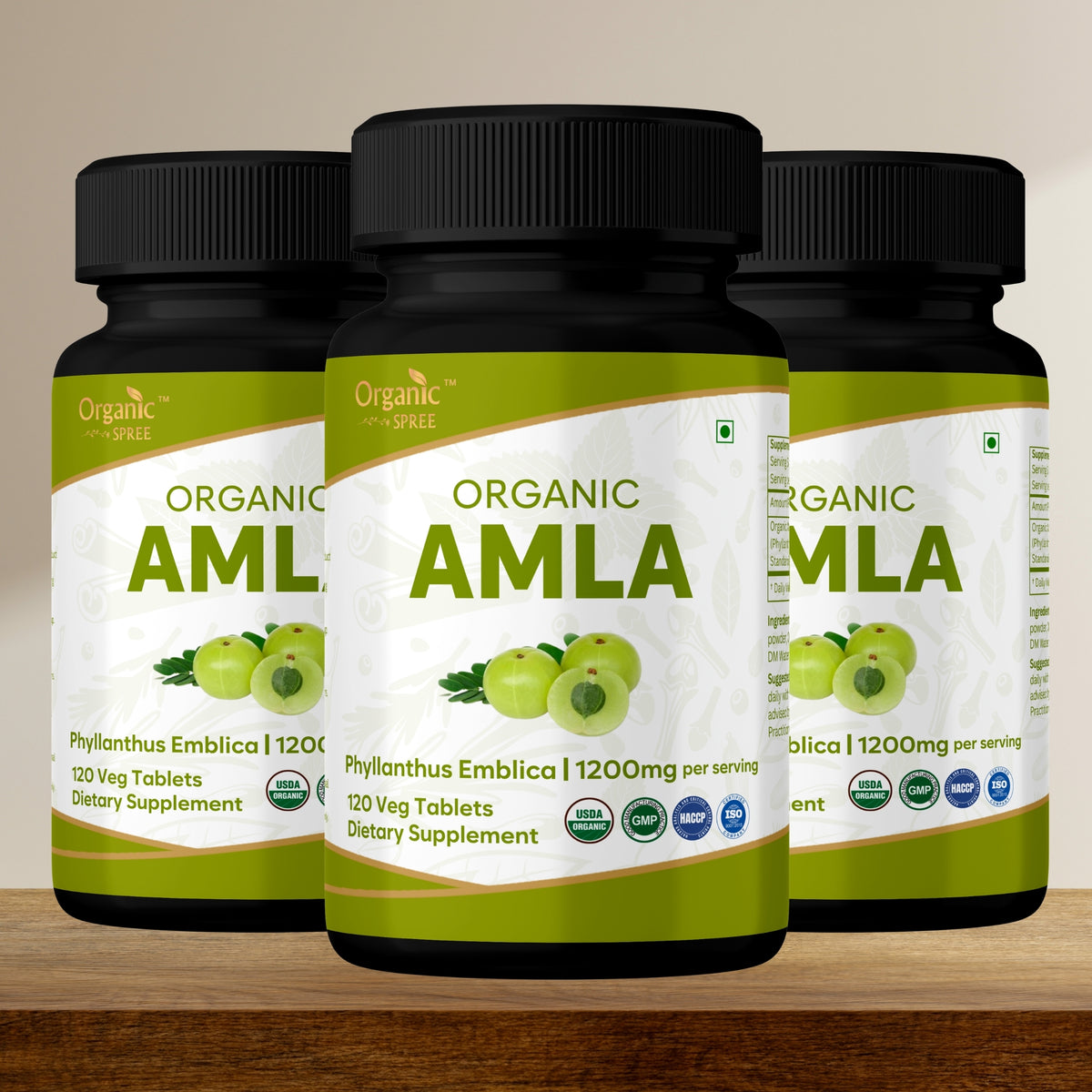 Organic Spree Amla 120 Tablets - Organic Certified