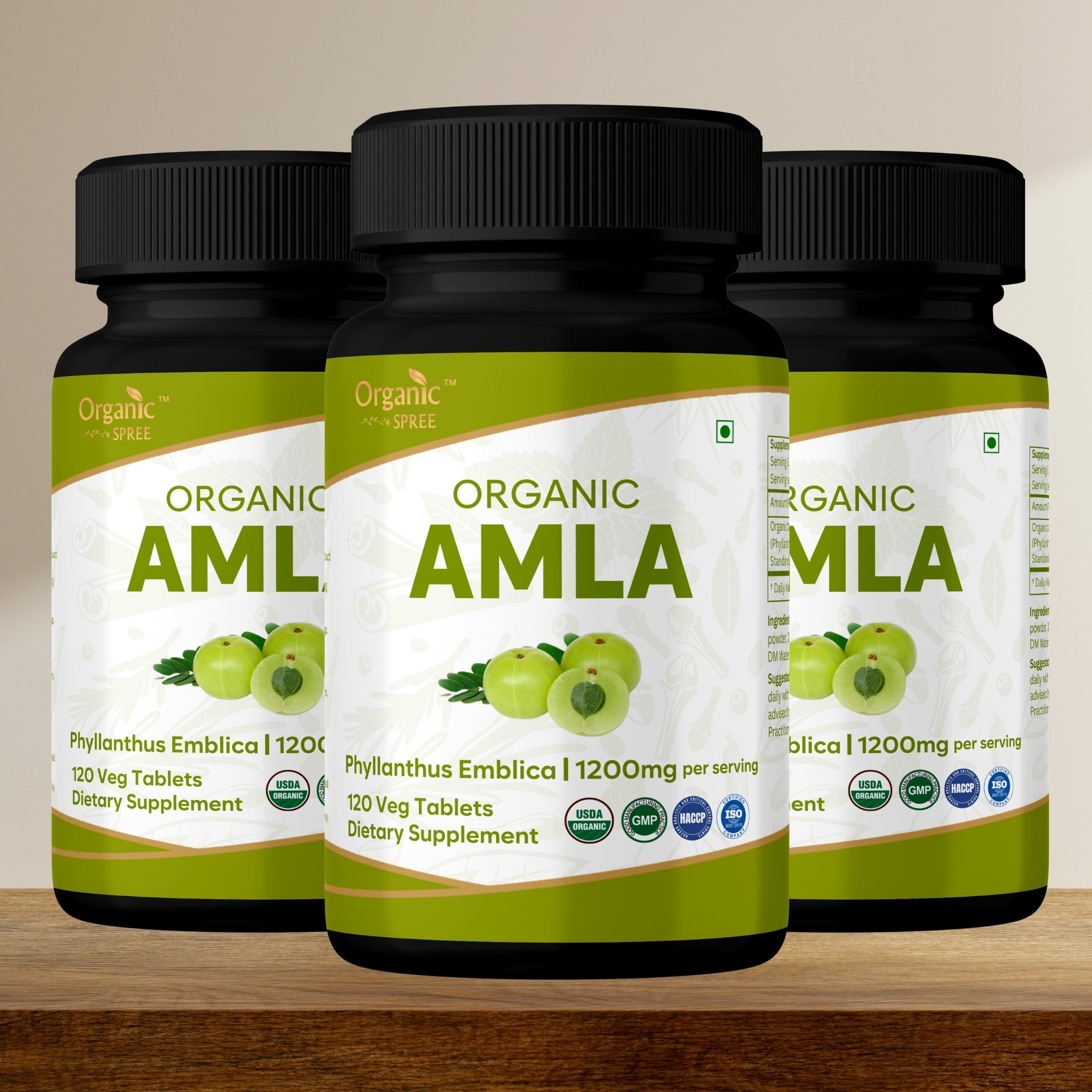 Organic Spree Amla 120 Tablets - Organic Certified
