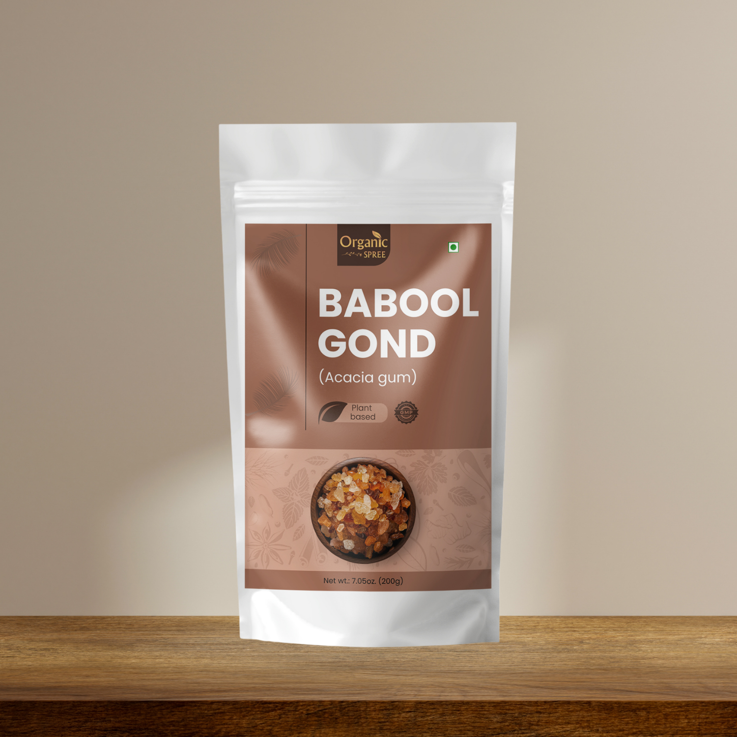 Organic Spree Babool Gond 200 grams (7.05oz) | Acacia gum - GMP Certified