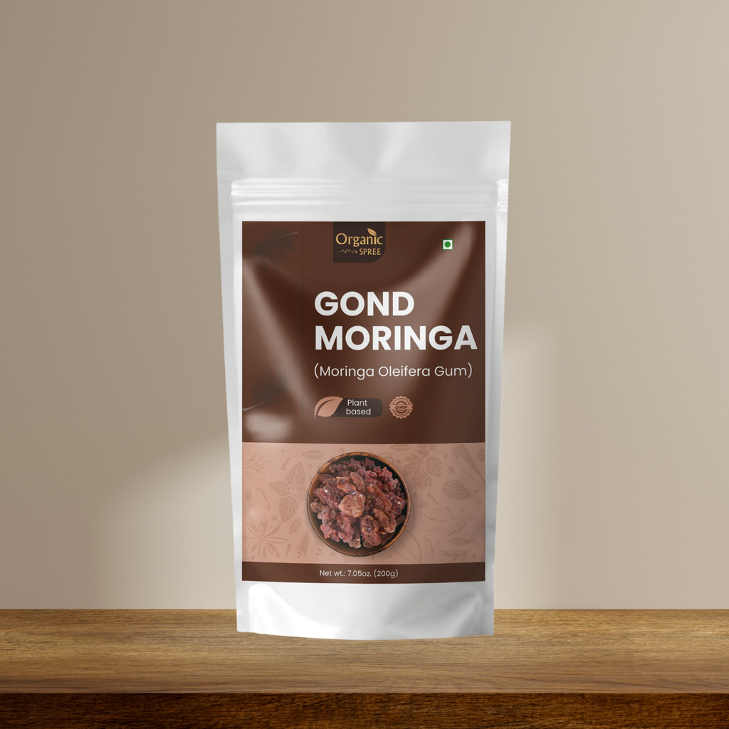 Organic Spree Gond Moringa 200 grams (7.05oz) | Moringa Oleifera Gum - GMP Certified