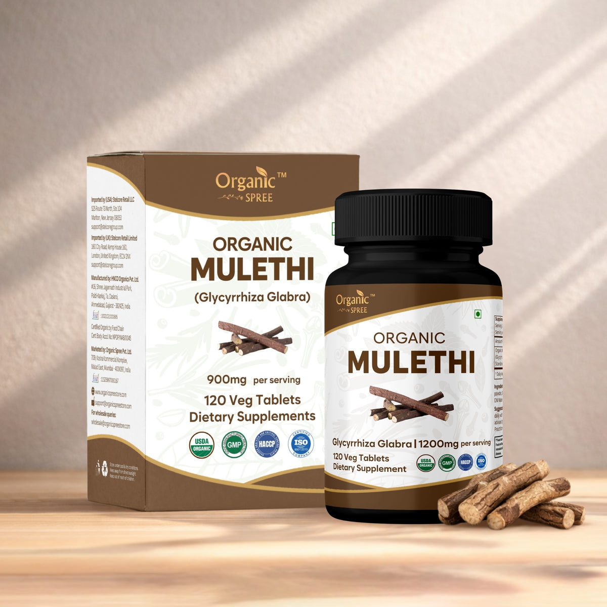 Organic Spree Mulethi 120 Tablets - Organic Certified