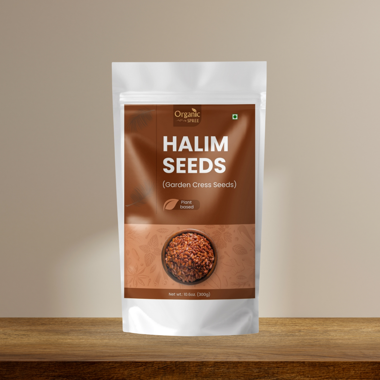 Organic Spree Halim Seeds 300gm (10.6oz) - Garden Cress Seeds