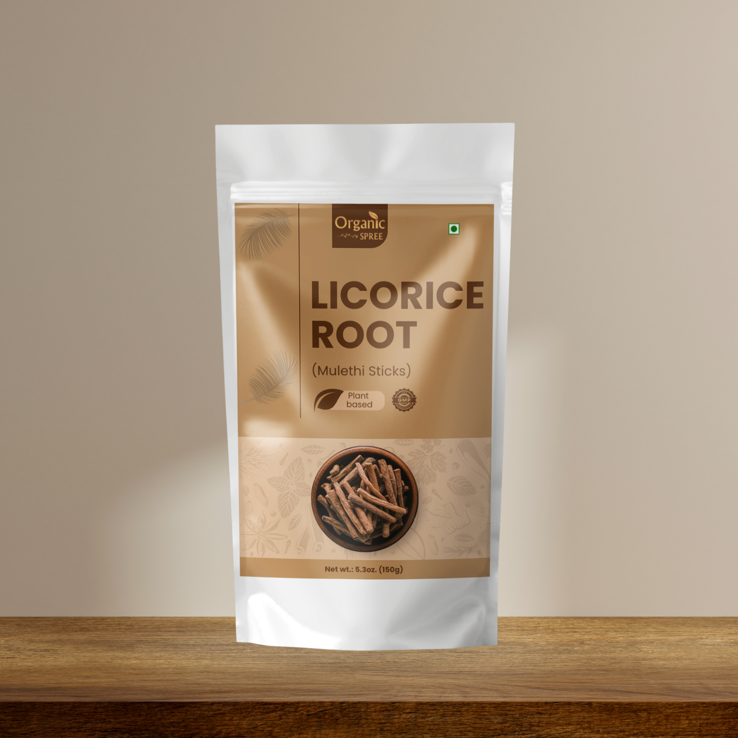 Organic Spree Licorice Root (Mulethi Sticks) - 5.3oz (150gm)