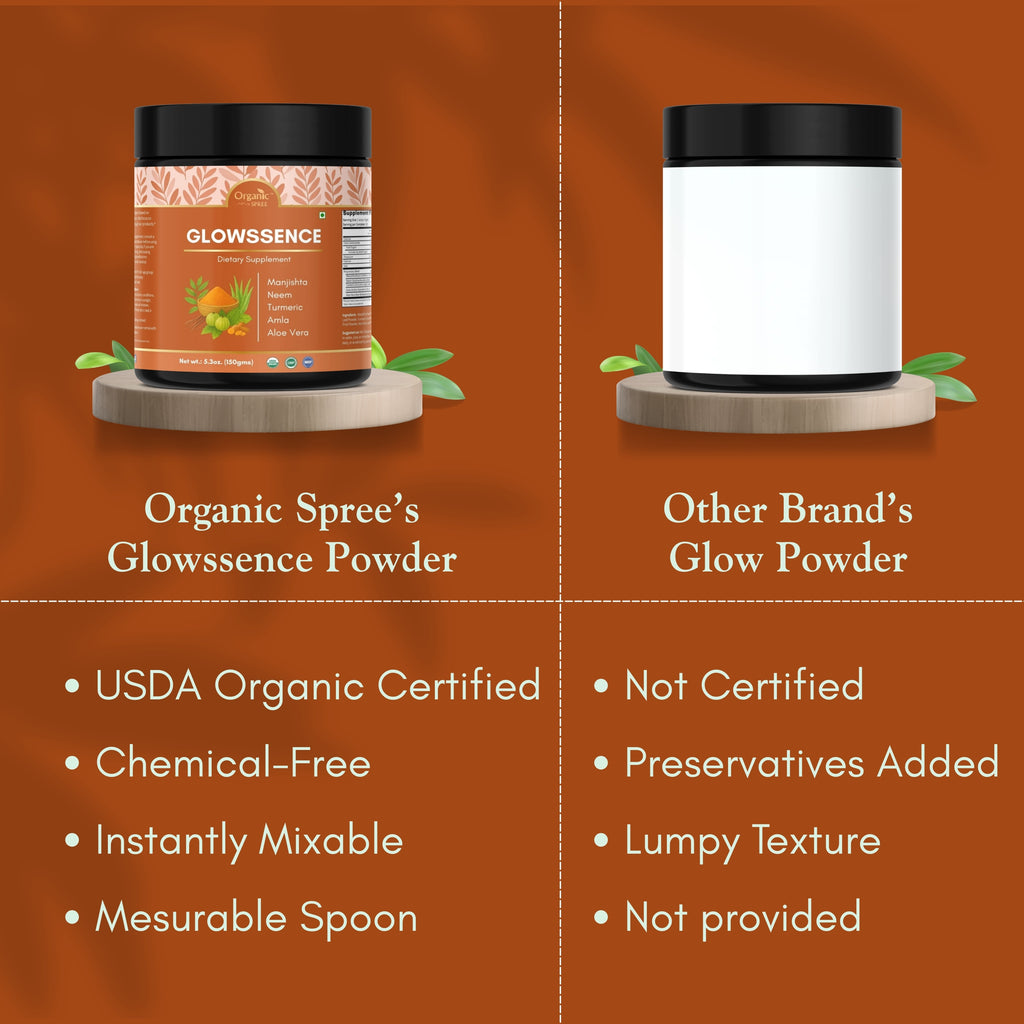 Organic Spree Glowssence Powder - 150 g (5.3oz) | USDA Organic Certified