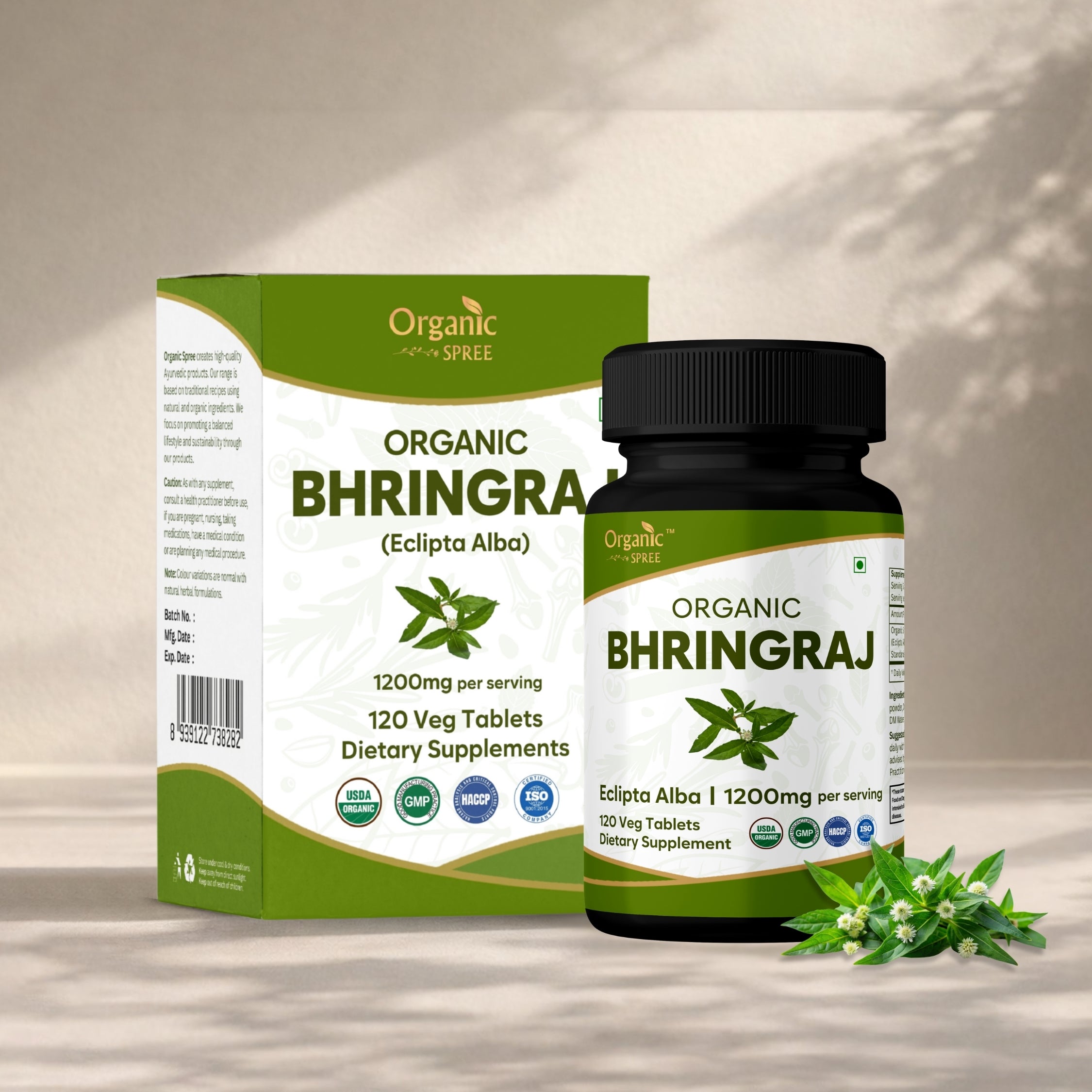 Organic Spree Bhringraj 120 Tablets - Organic Certified