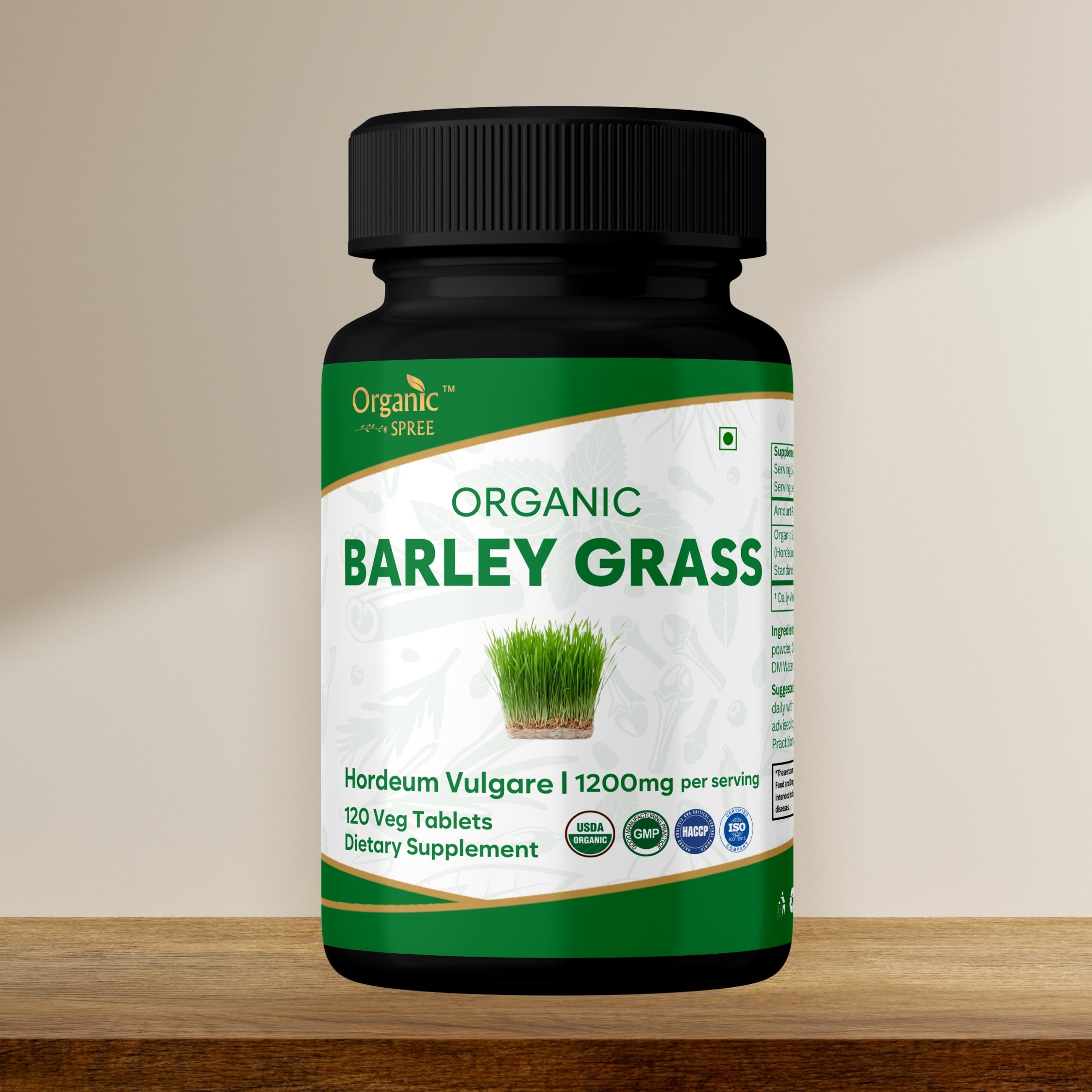 Organic Spree Barley Grass 120 Tablets - Organic Certified
