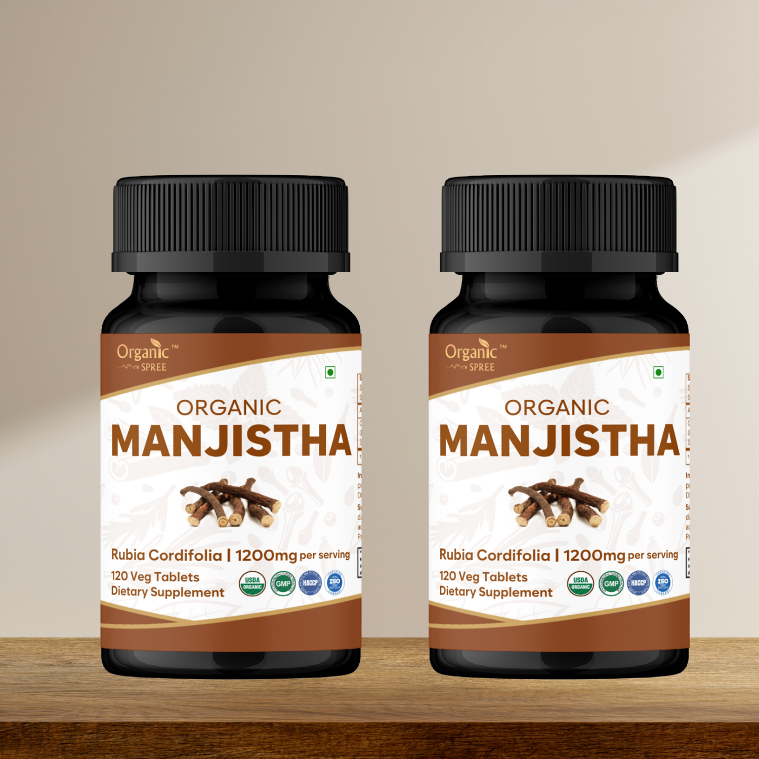 Organic Spree Manjistha 120 Tablets - Organic Certified