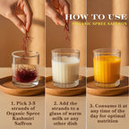 Organic Spree Kashmiri Saffron 1gm (0.035oz) - NPOP Certified