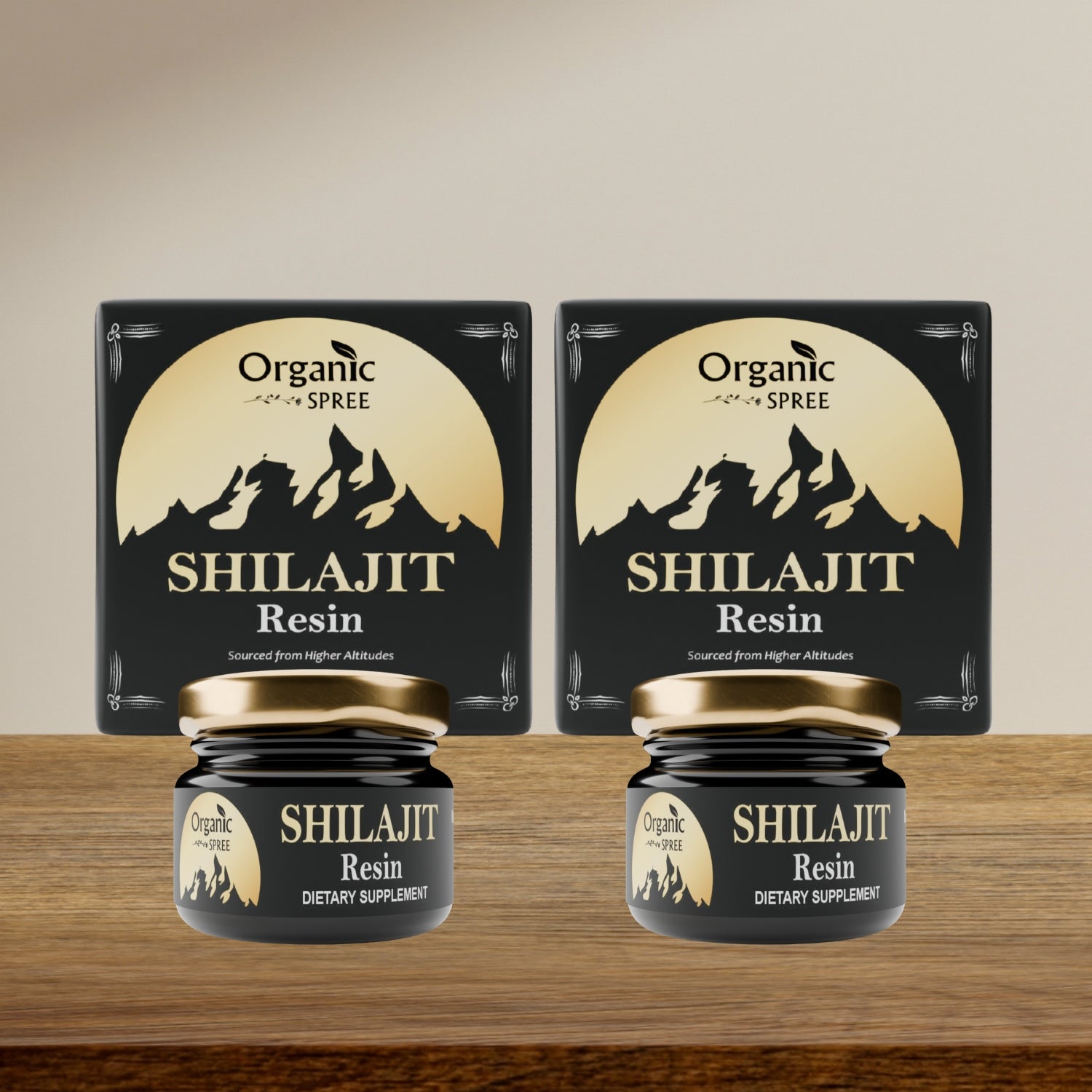 Organic Spree Pure Himalayan Shilajit Resin 20gm (0.70oz) 85+ Trace Minerals, More Than 75% Fulvic Acid