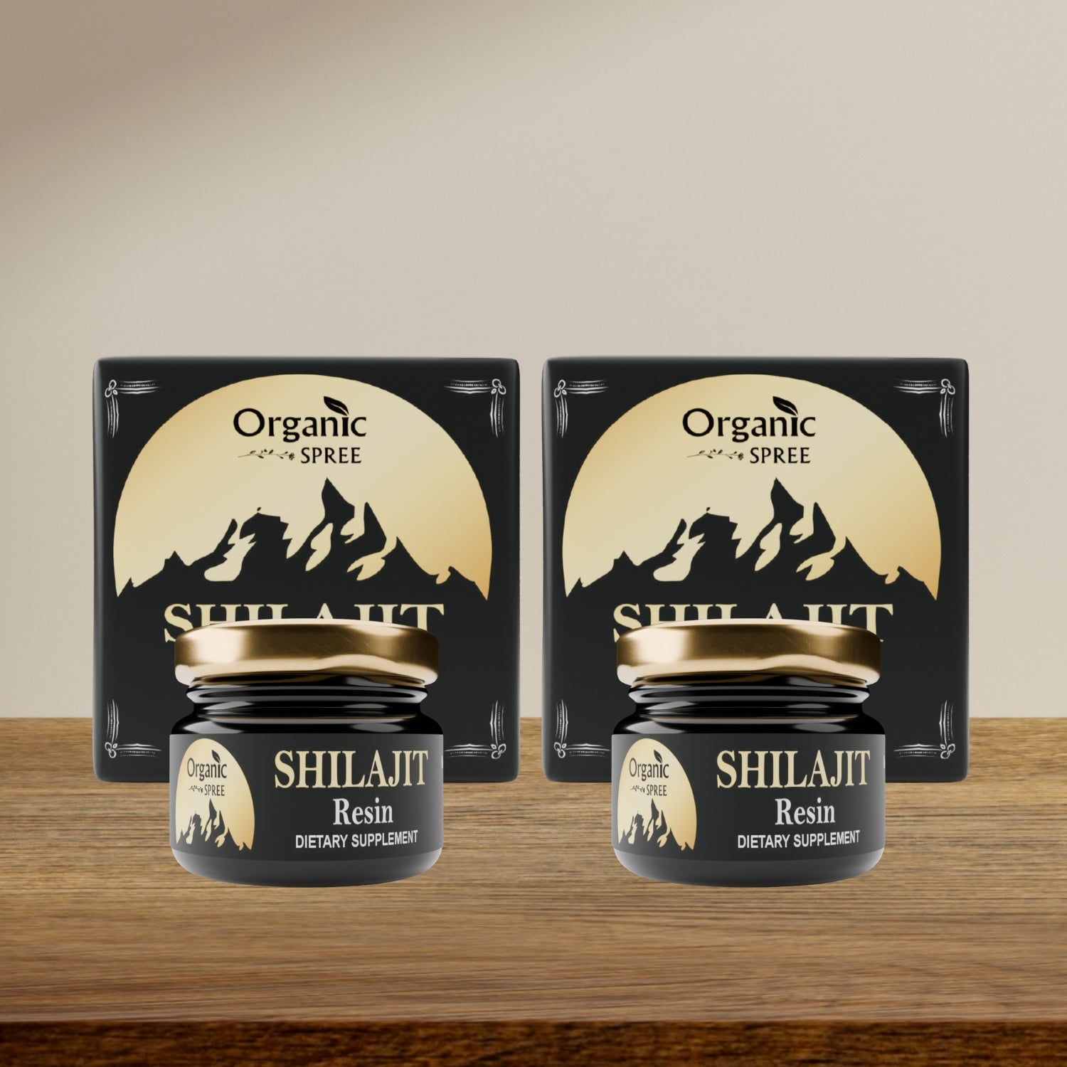 Organic Spree Shilajit Resin 20gm (0.70oz) 85+ Trace Minerals, More Than 75% Fulvic Acid