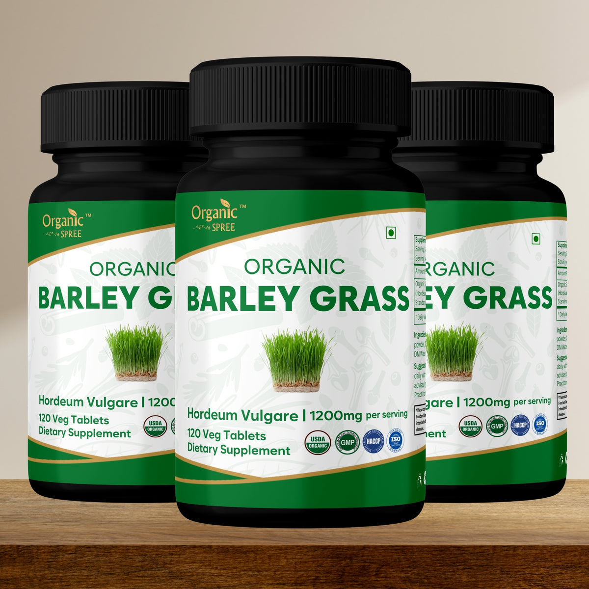 Organic Spree Barley Grass 120 Tablets - Organic Certified