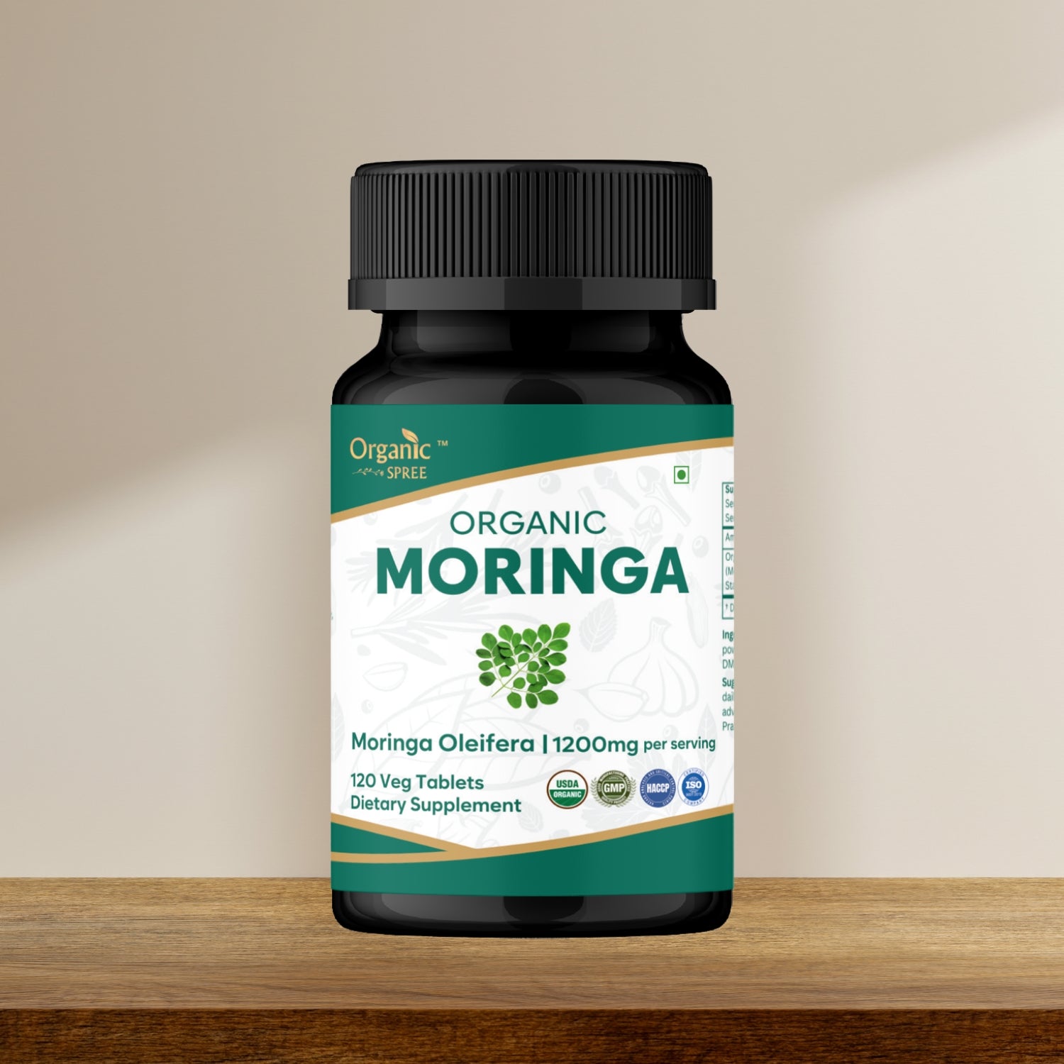 Organic Spree Moringa 120 Tablets - Organic Certified