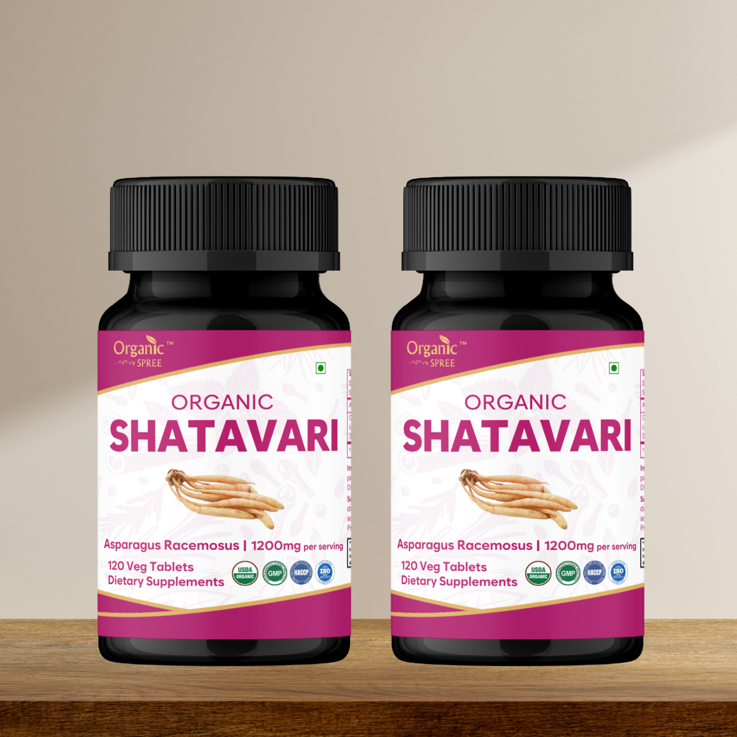 Organic Spree Shatavari 120 Tablets - Organic Certified