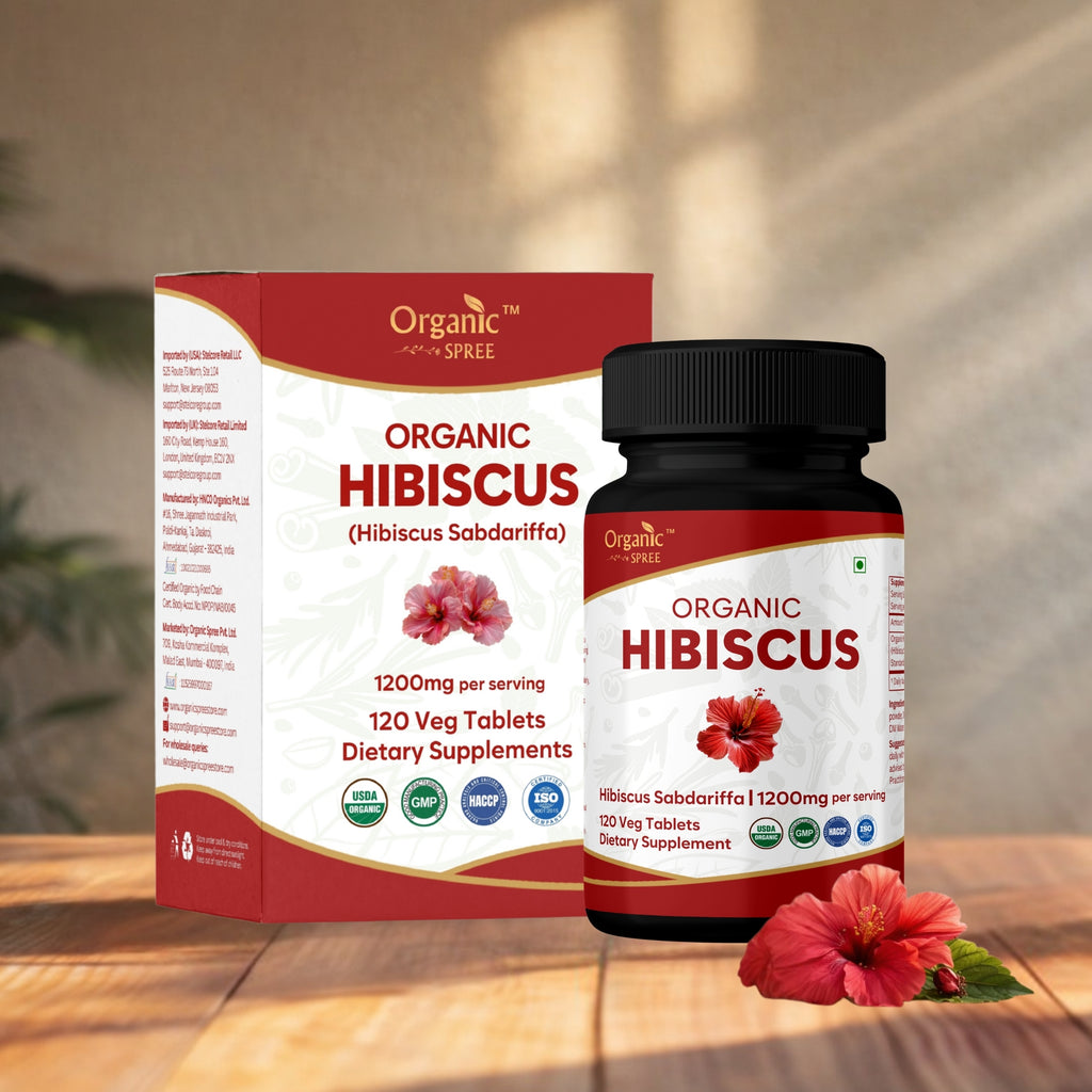 Organic Hibiscus 120 Tablets - Organic Certified