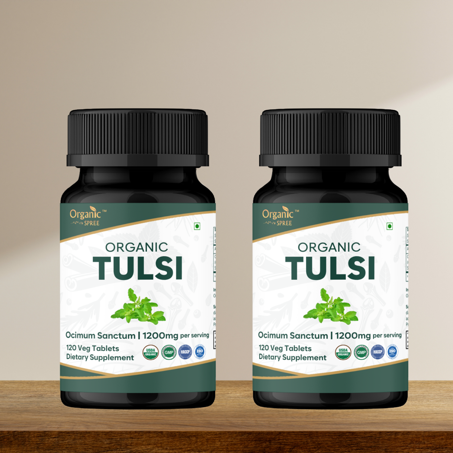 Organic Spree Tulsi 120 Tablets - Organic Certified