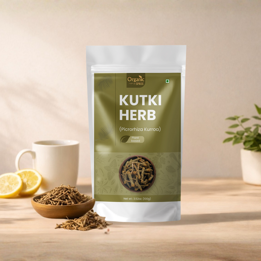 Organic Spree Kutki Herb 100gm (3.52oz) - Picrorhiza Kurroa