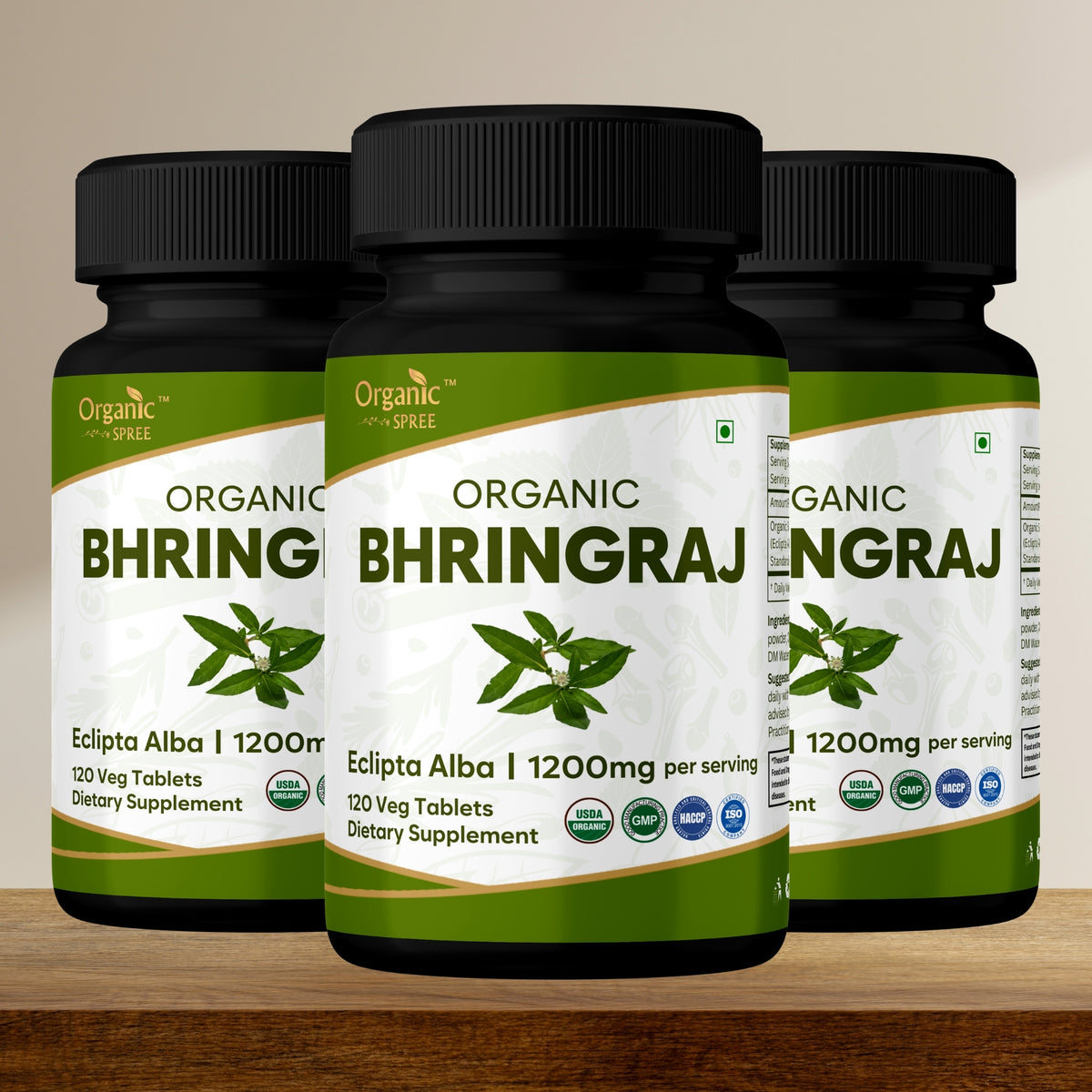 Organic Spree Bhringraj 120 Tablets - Organic Certified
