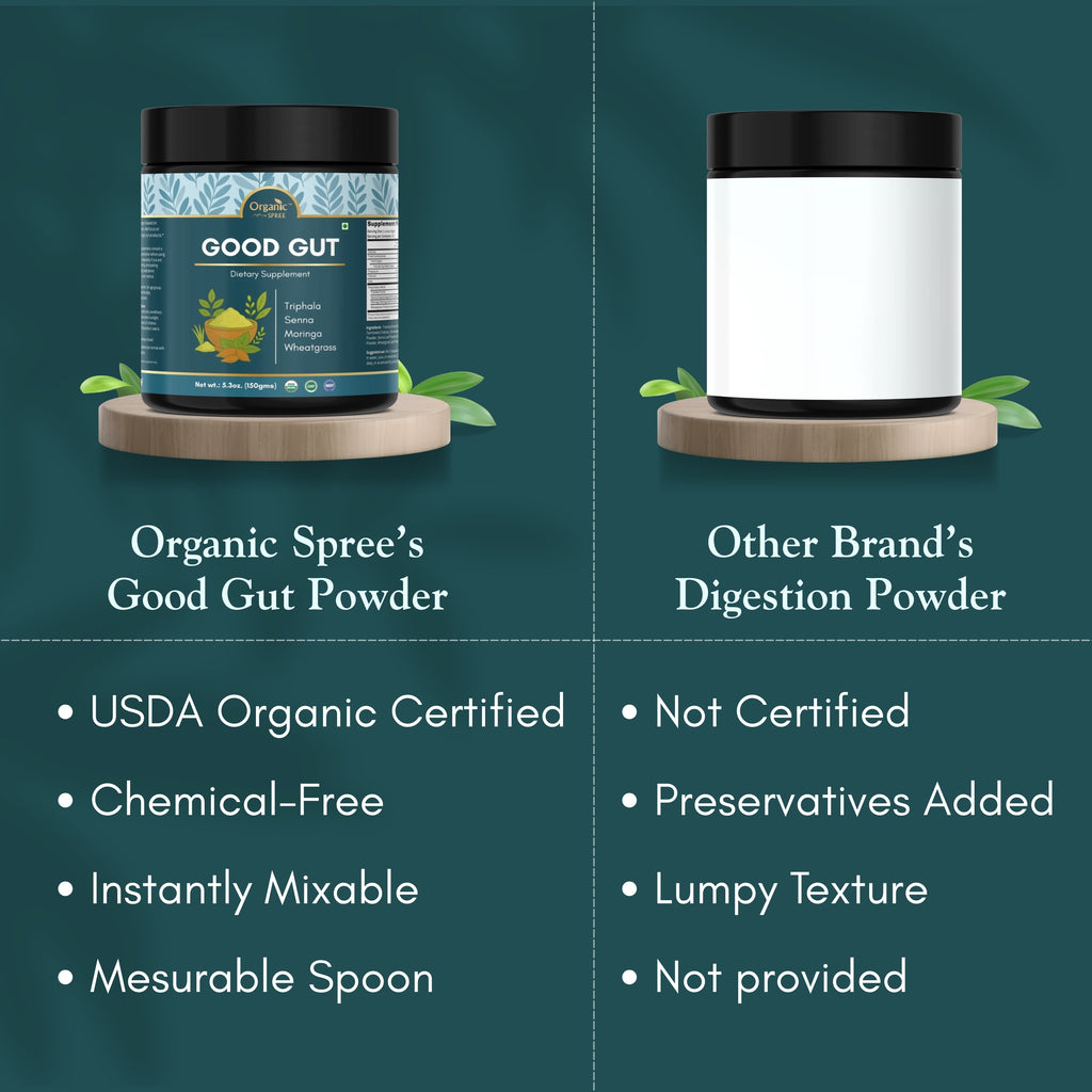 Organic Spree Good Gut Powder – 150 g (5.3oz) | USDA Organic Certified