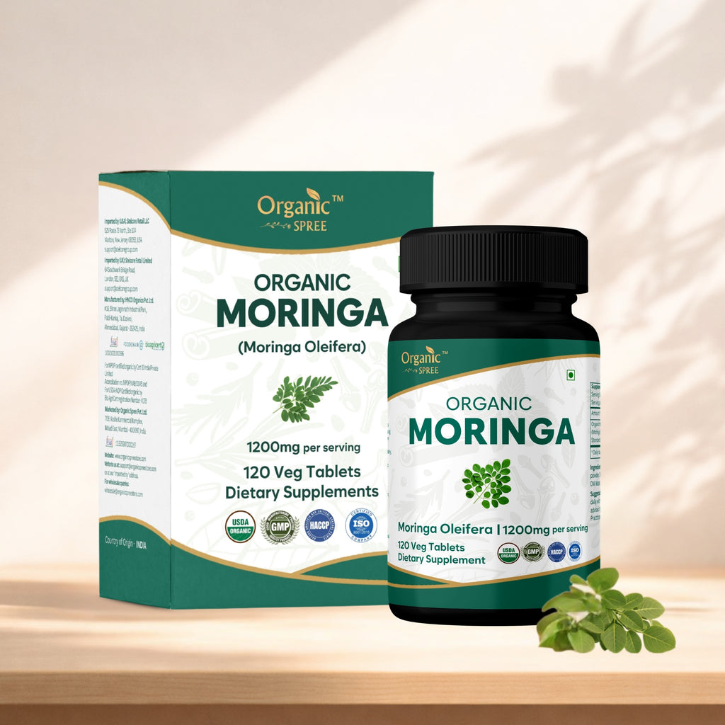 Organic Spree Moringa 120 Tablets - Organic Certified