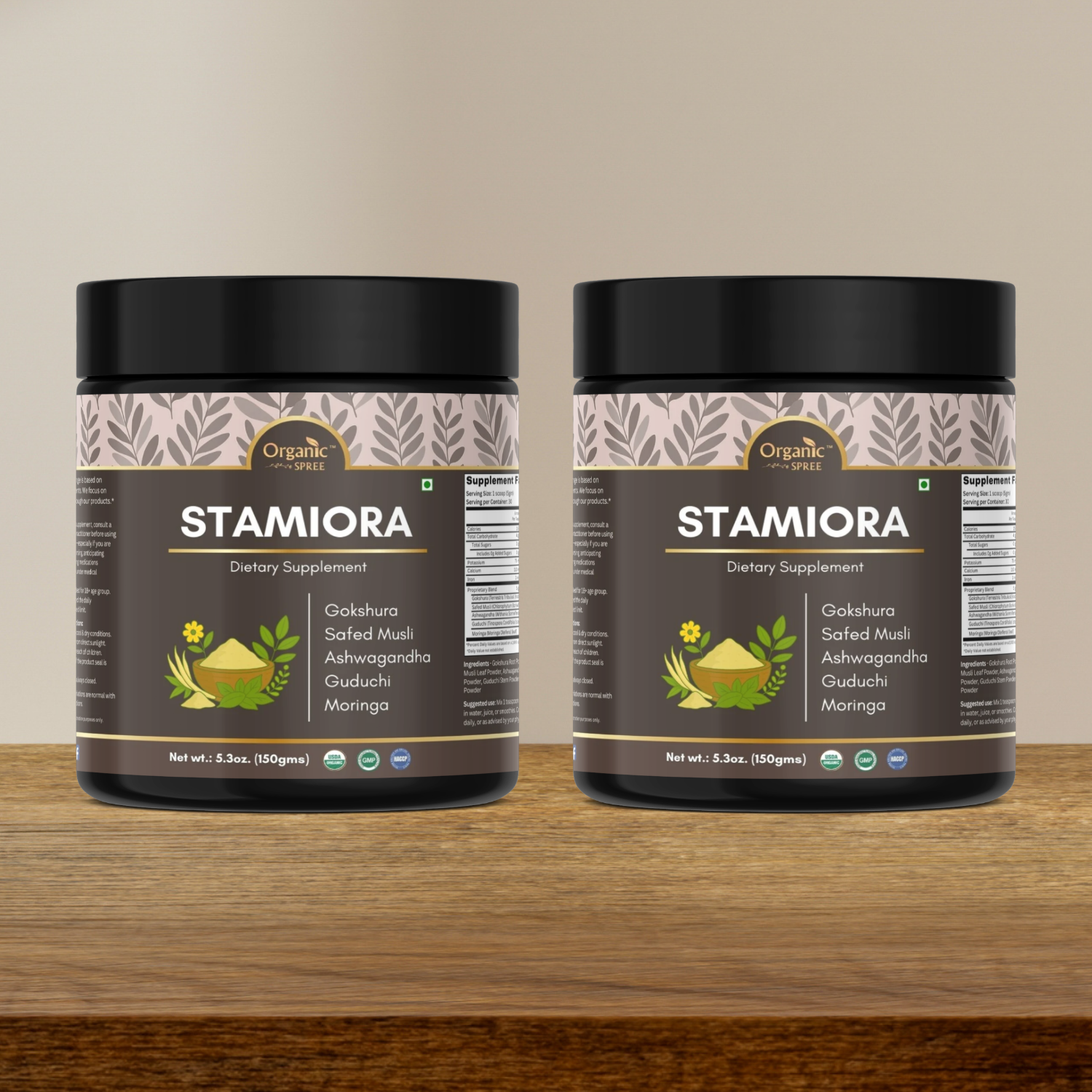 Organic Spree Stamiora Powder – 150 g (5.3 oz) | USDA Organic Certified