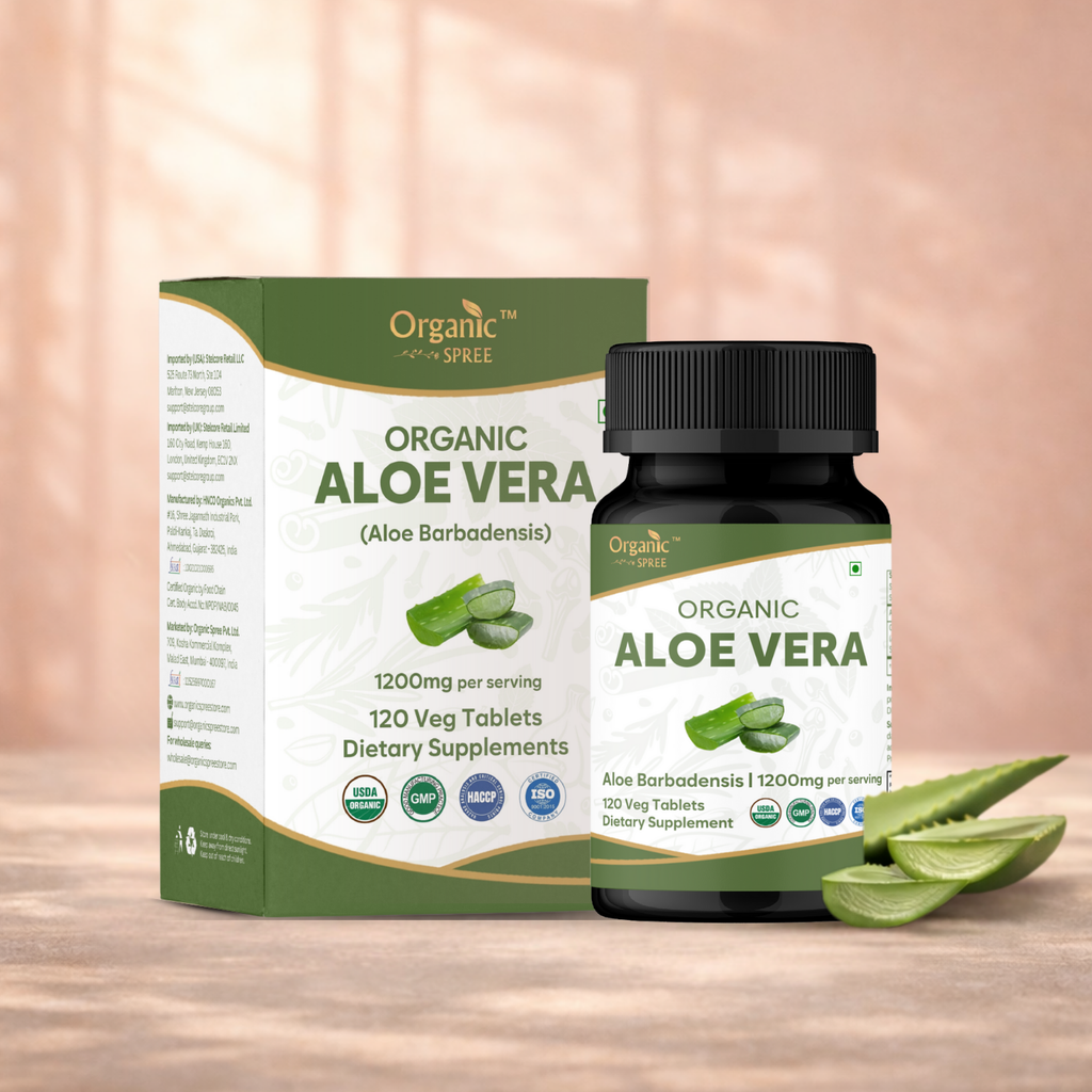 Organic Spree Aloe Vera 120 Tablets | Organic Certified