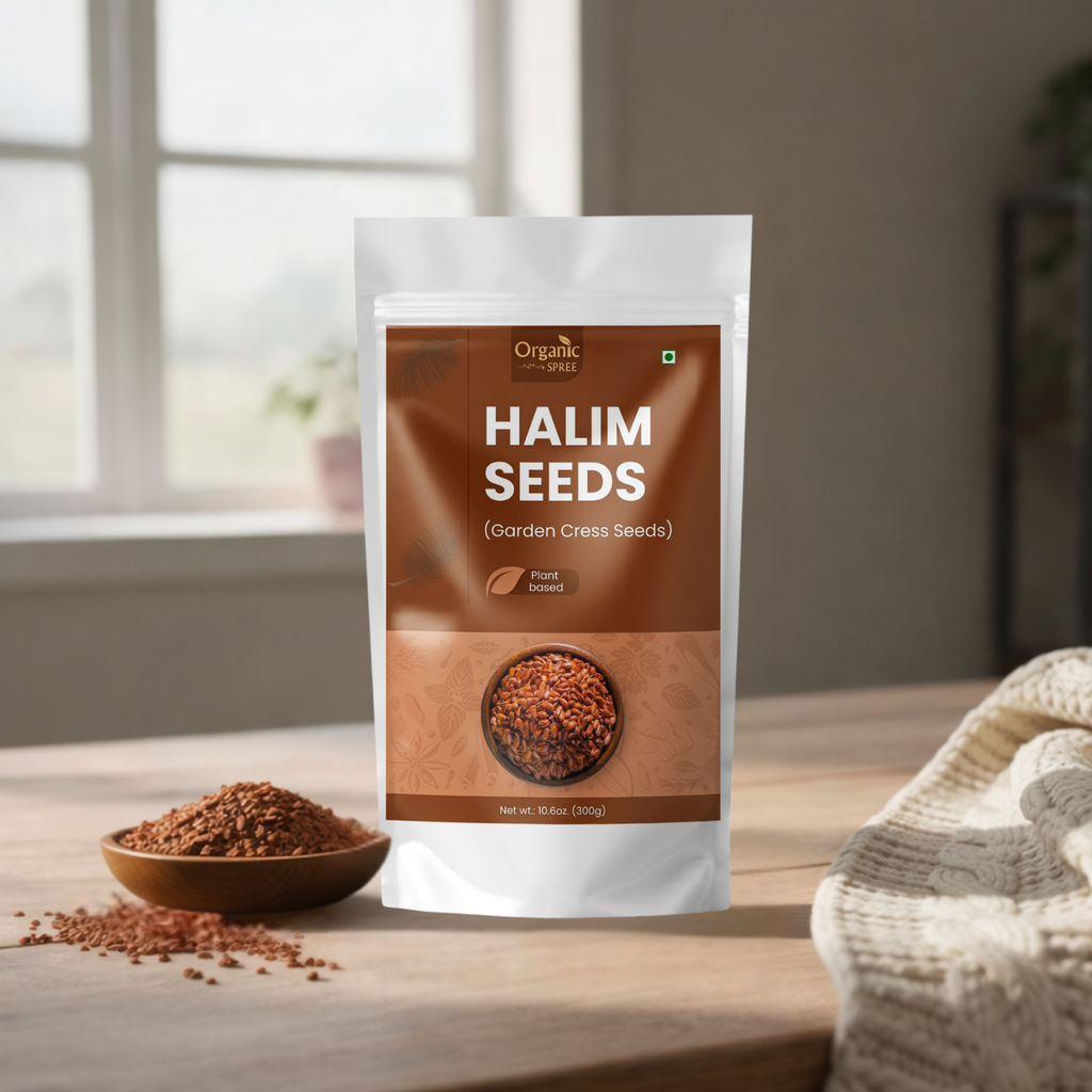 Organic Spree Halim Seeds 300gm (10.6oz) - Garden Cress Seeds