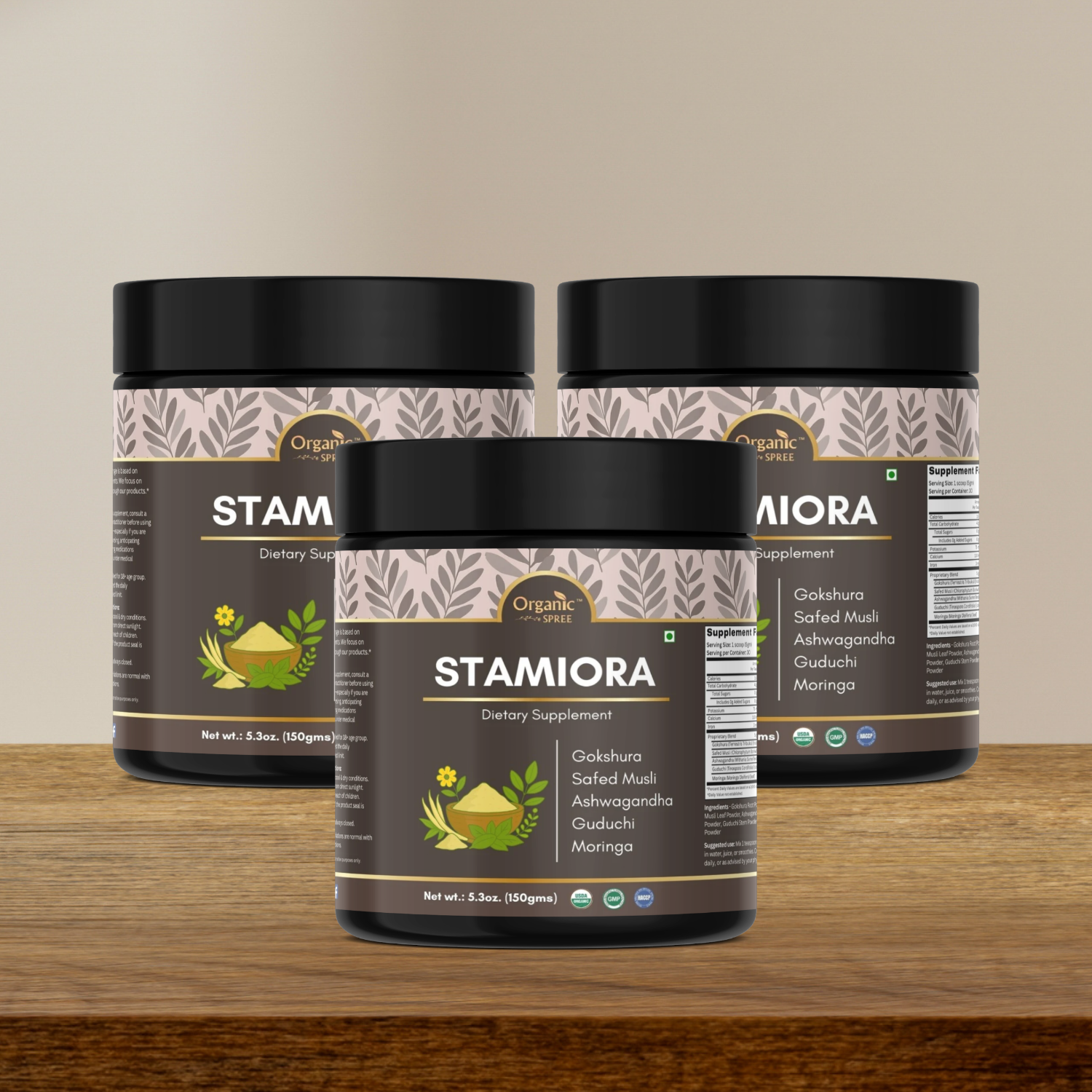 Organic Spree Stamiora Powder – 150 g (5.3 oz) | USDA Organic Certified