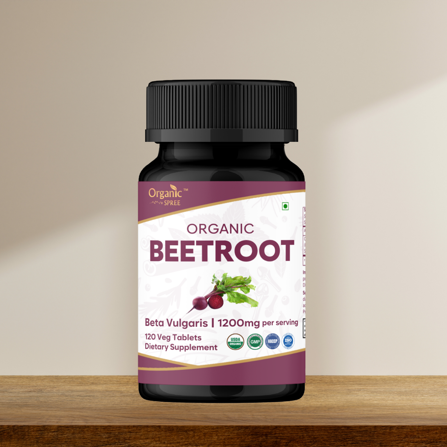 Organic Spree Beetroot 120 Tablets - Organic Certified