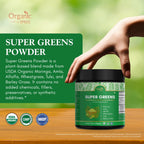 Organic Spree Super Greens Powder – 150 gm (5.3oz) | USDA Organic Certified