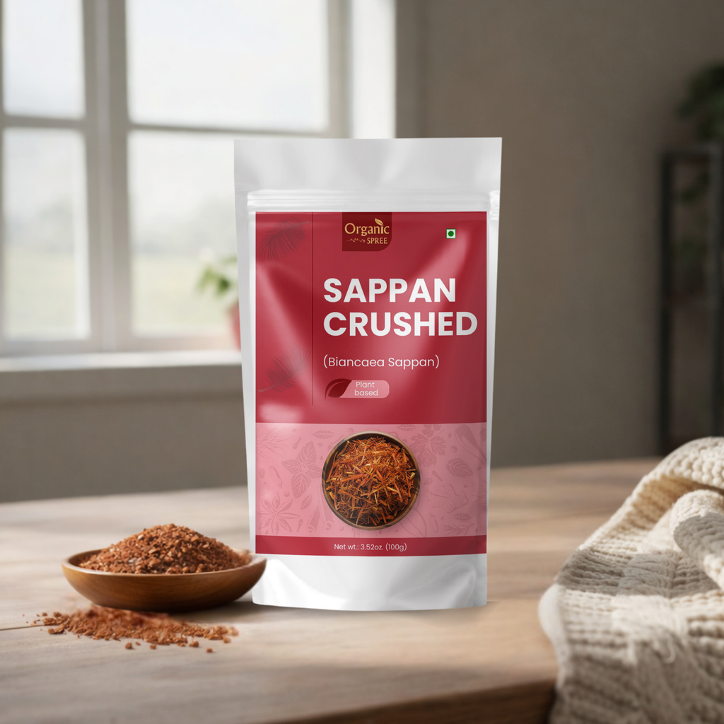 Organic Spree Sappan Wood Crushed 100gm (3.52oz) - Biancaea Sappan