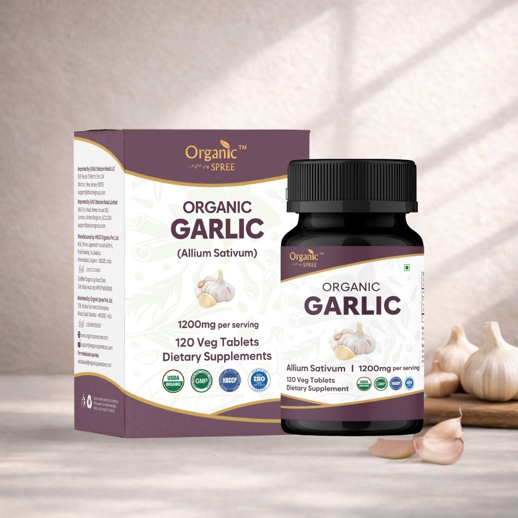 Organic Spree Garlic 120 Tablets - Organic Certified
