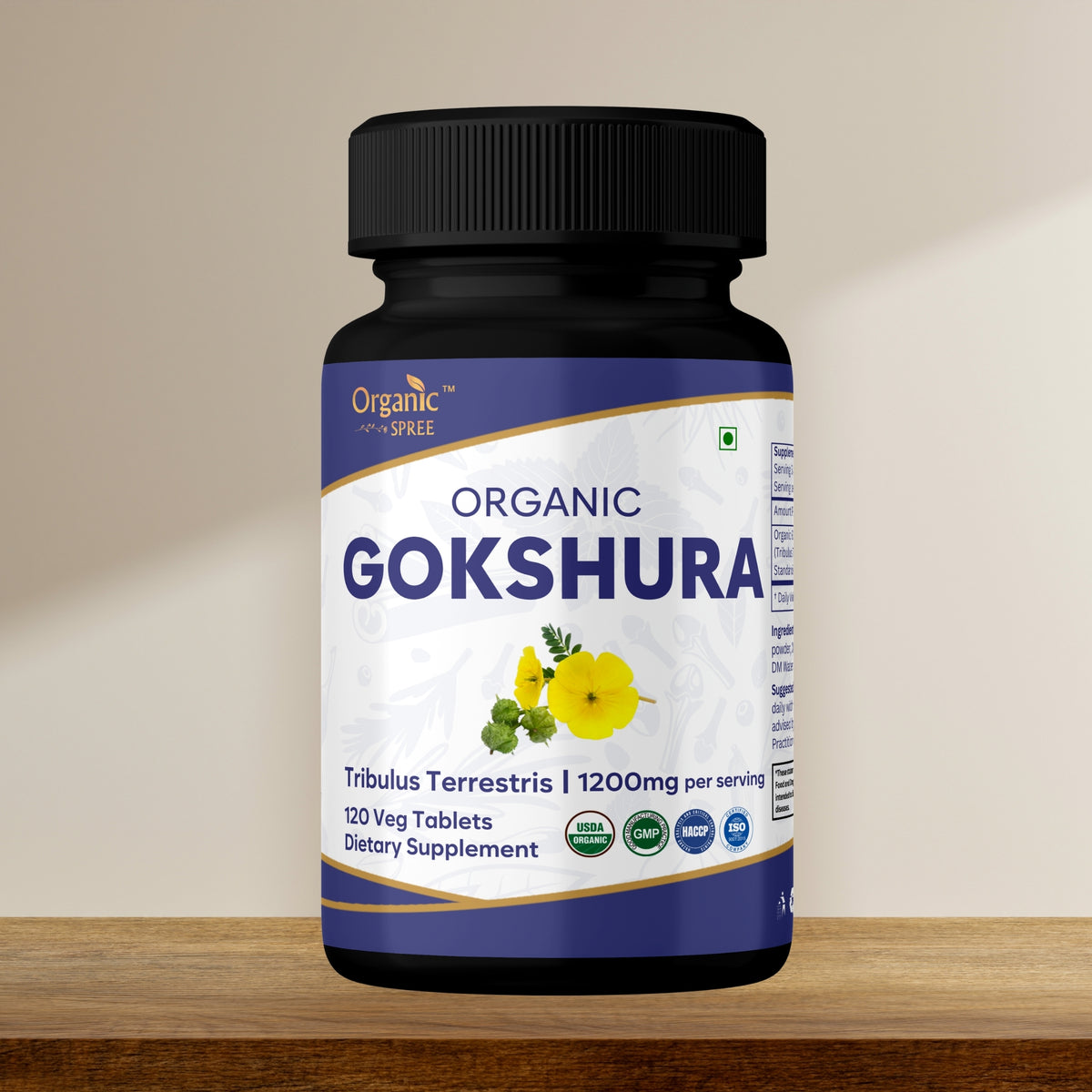 Organic Spree Gokshura 120 Tablets - Organic Certified
