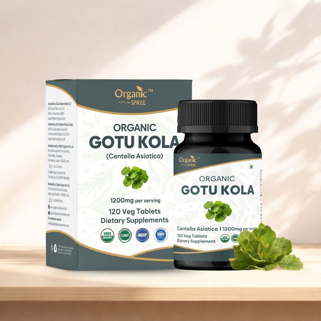 Organic Spree Gotu Kola 120 Tablets - Organic Certified