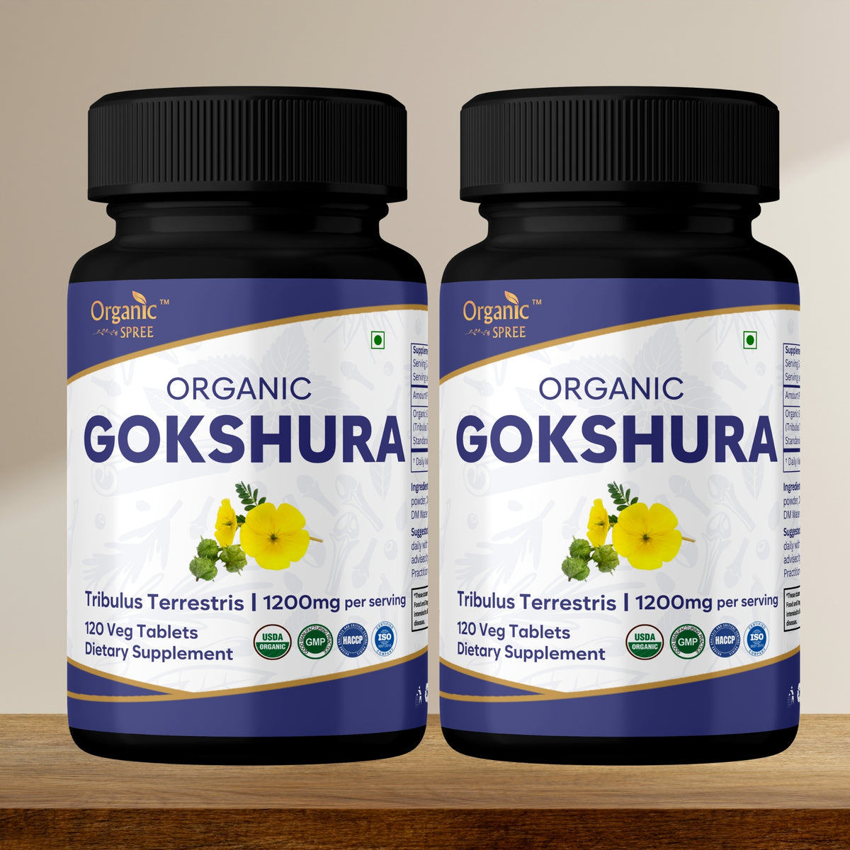 Organic Spree Gokshura 120 Tablets - Organic Certified