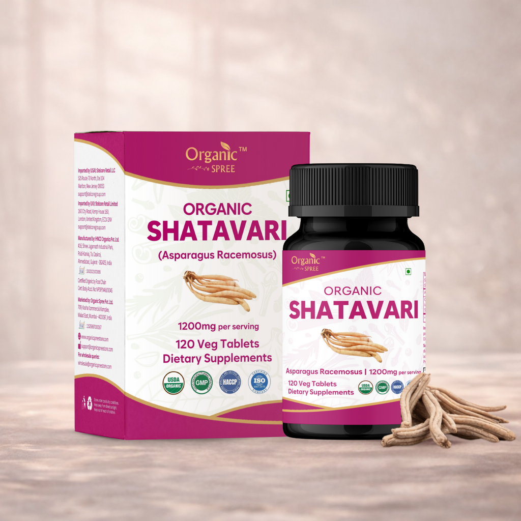 Organic Spree Shatavari 120 Tablets - Organic Certified