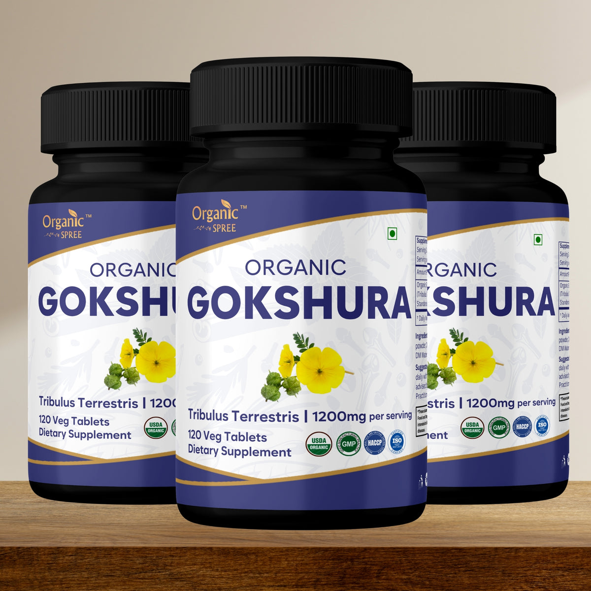 Organic Spree Gokshura 120 Tablets - Organic Certified